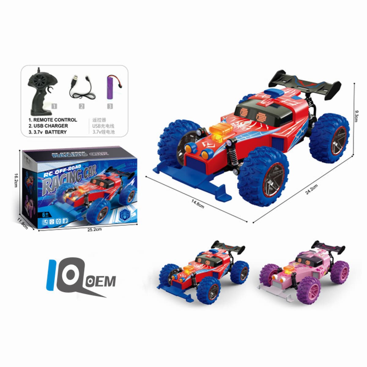 IQ0EM 2.4G Высокоскоростной автомобиль с дистанционным управлением внедорожный автомобиль-техника гравитация индукционный...