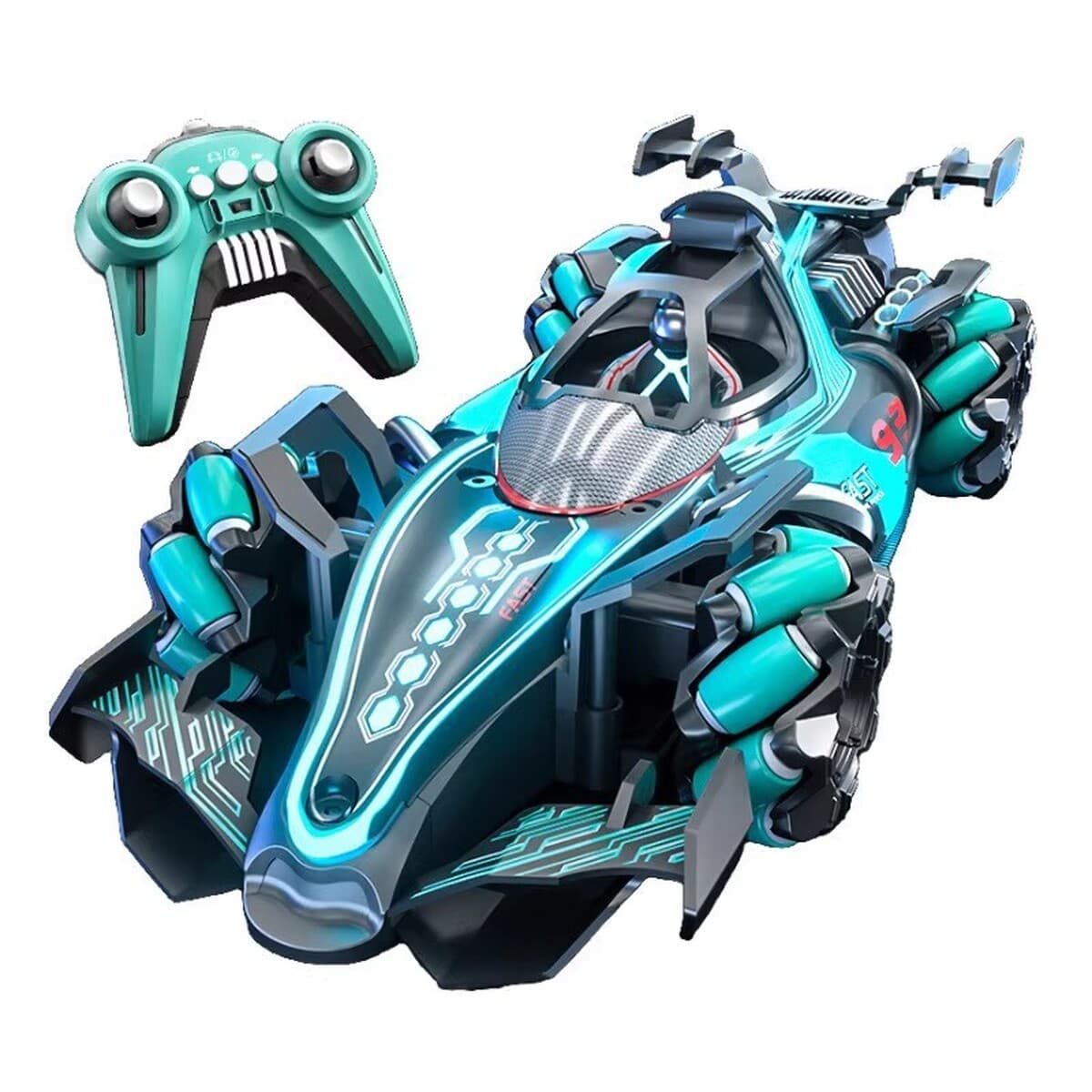 Трансграничная формула F1, пульт дистанционного управления, трюковые гонки, полный привод, световой спрей, датчик жестов,...