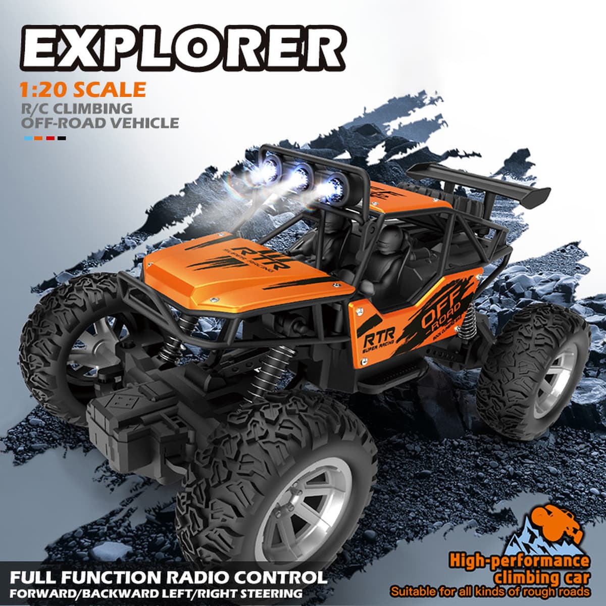 Трансграничный сплав альпинистский горный пульт дистанционного управления Автомобильная игрушка 1:20 внедорожник...