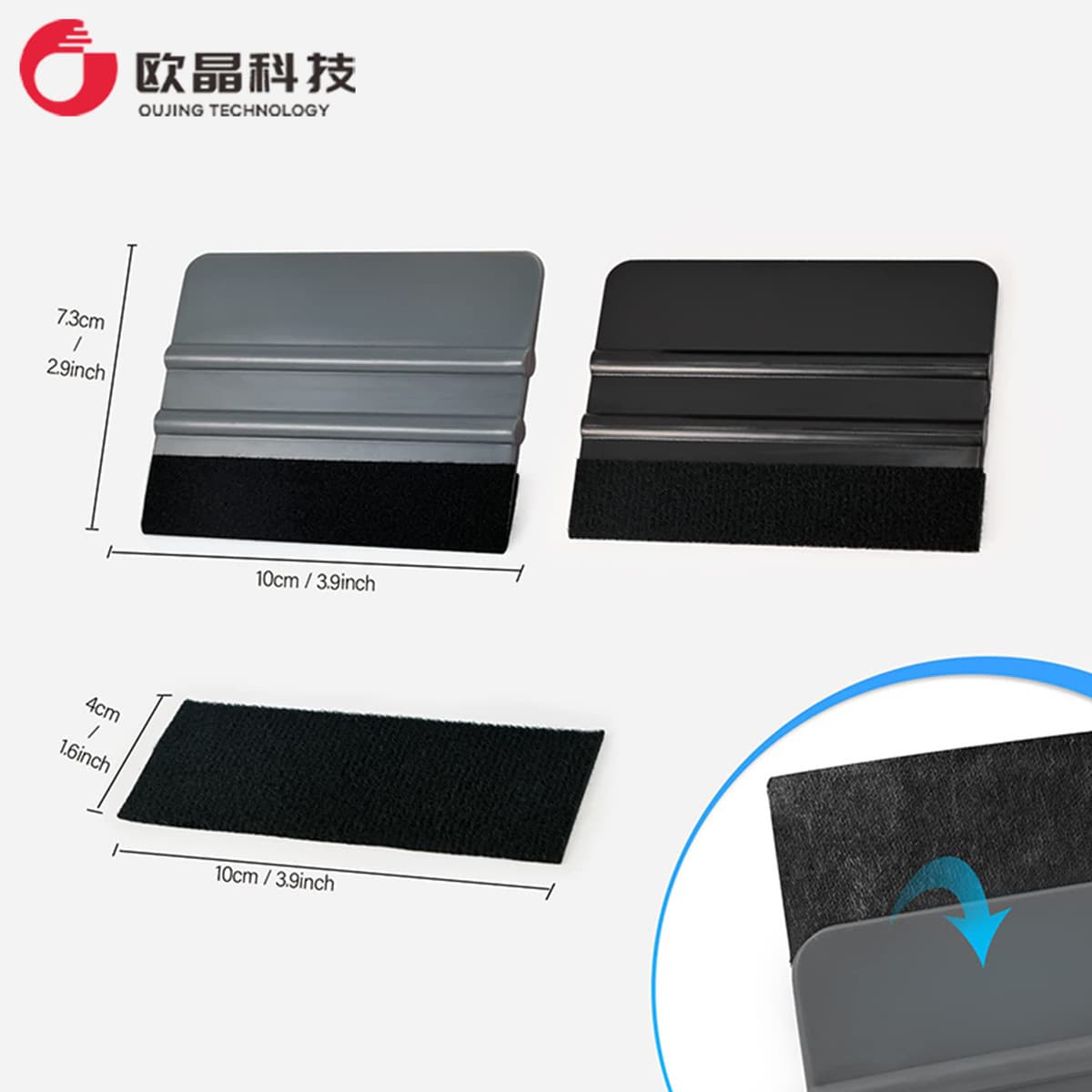 Трансграничные автомобильные расходные материалы Скребок с фланелевой тканью