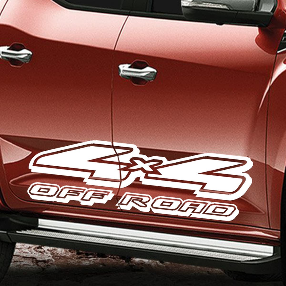 Персонализированные наклейки для украшения автомобиля, наклейки на кузов внедорожного пикапа, наклейки на окна 4X4OFFROAD,...