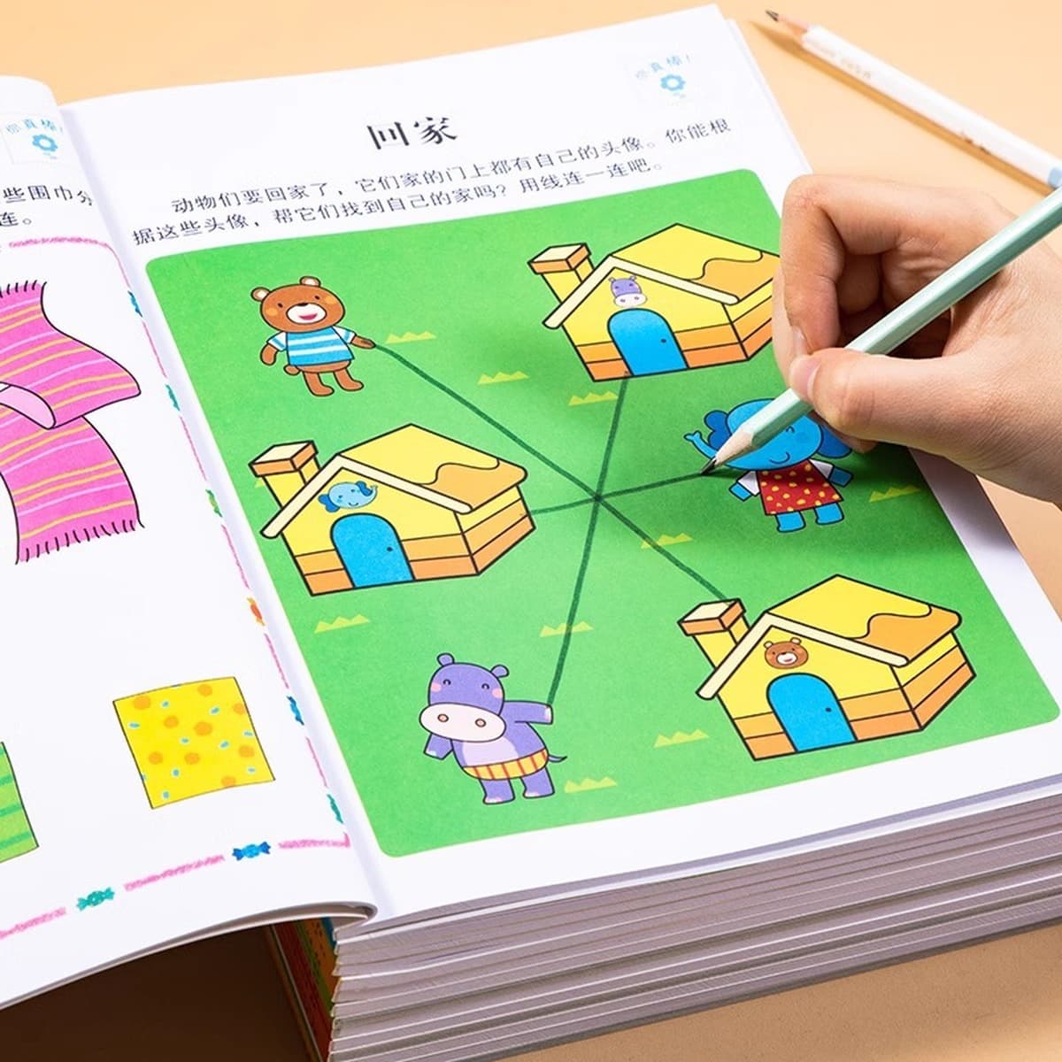 Учебная книга по логике мышления 2-3-4-6 лет 5 головоломок дошкольное обучение