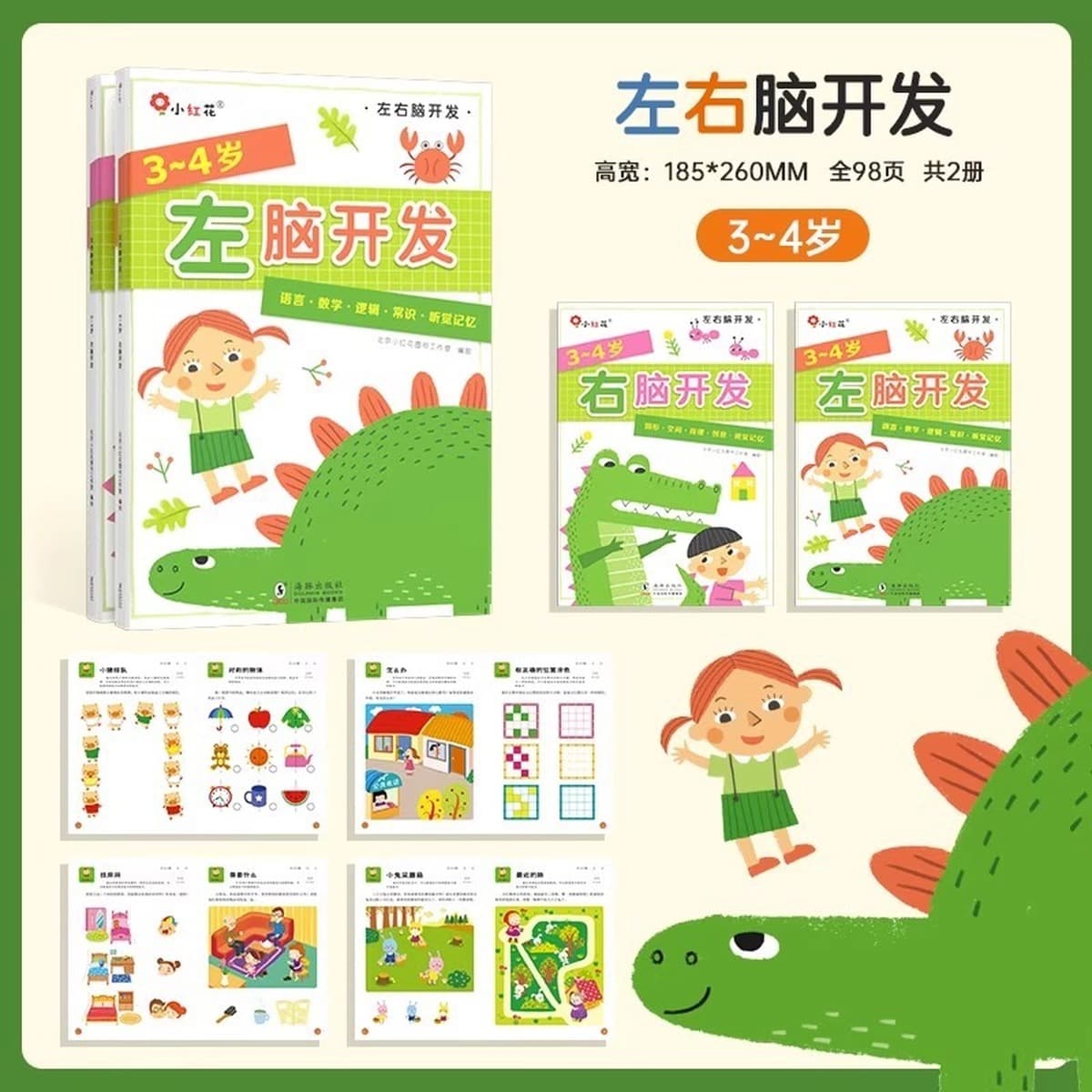 Учебная книга по логике мышления 2-3-4-6 лет 5 головоломок дошкольное обучение