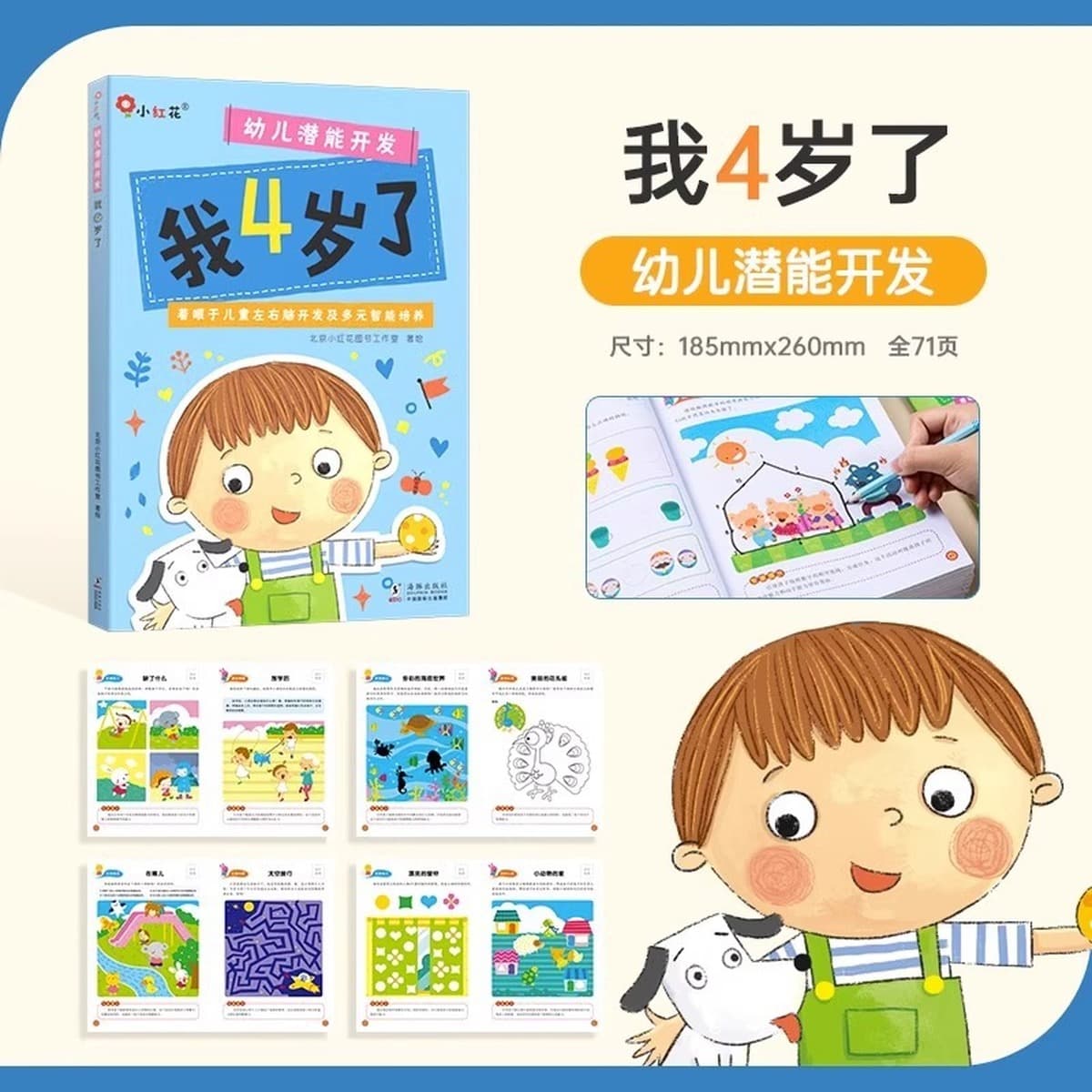 Учебная книга по логике мышления 2-3-4-6 лет 5 головоломок дошкольное обучение