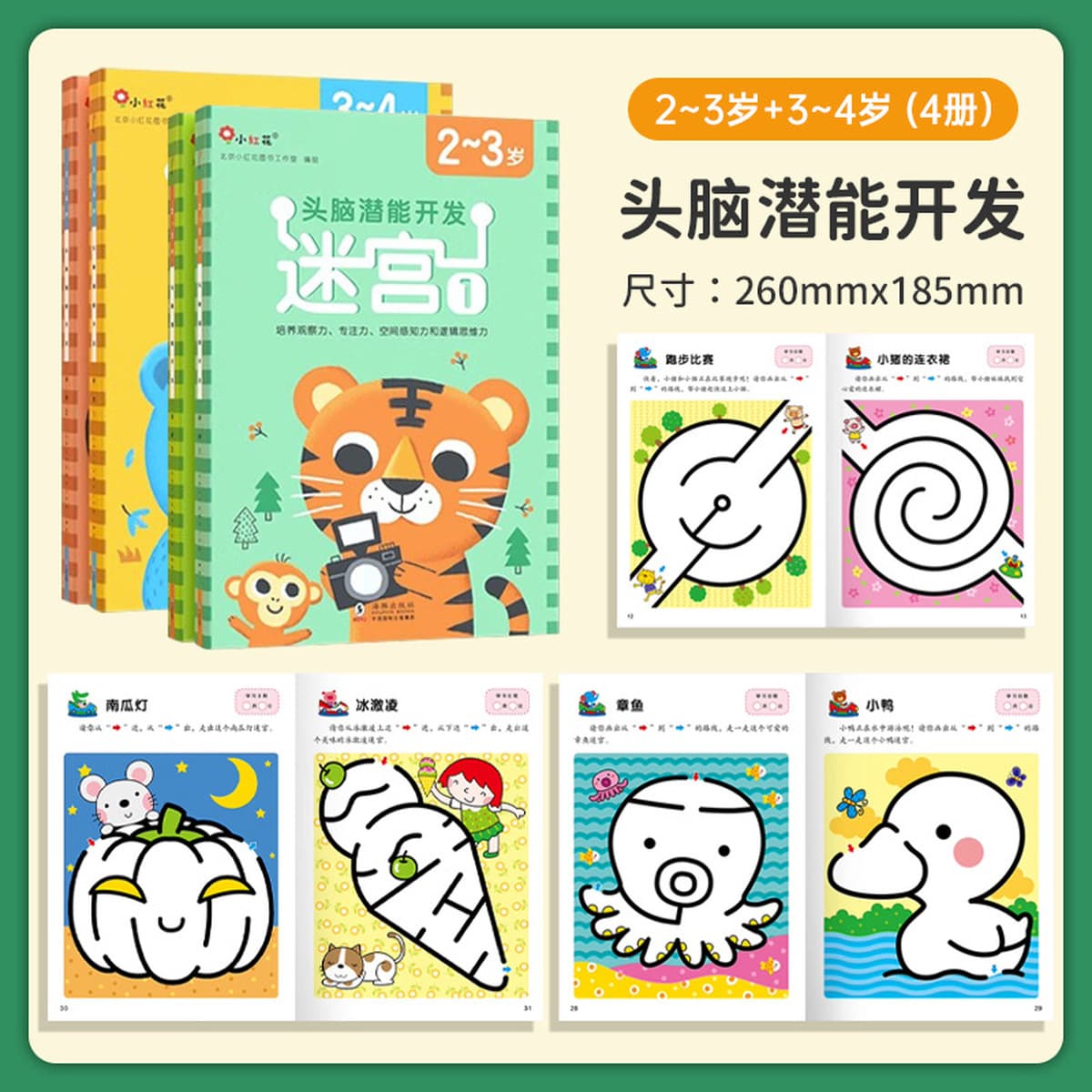 Учебная книга по логике мышления 2-3-4-6 лет 5 головоломок дошкольное обучение