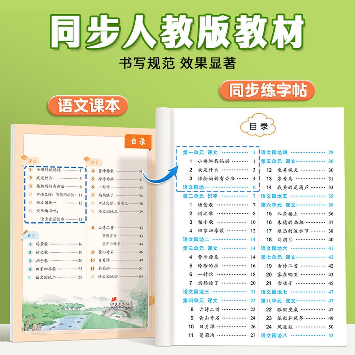 Новая версия синхронизированной тетради для начальной школы People's Education Press для 1, 2, 3, 4, 5 и 6 классов,...