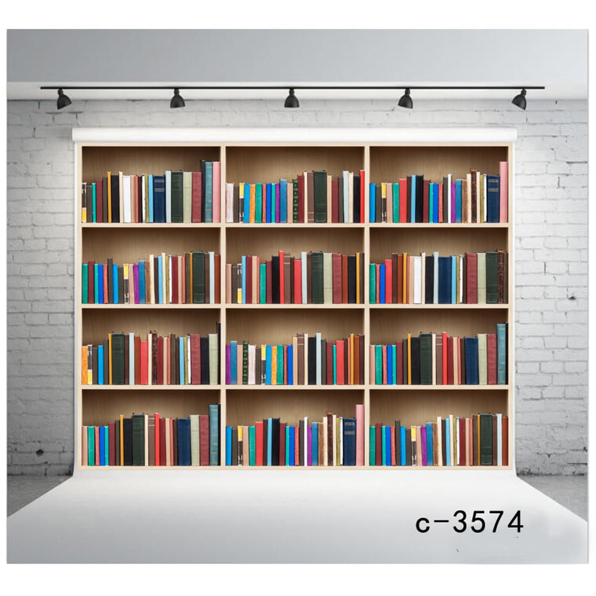 Фон для дня рождения Amazon, тканевый баннер для вечеринки, 3D кабинет, книжная полка, фон для библиотеки, занавеска,...