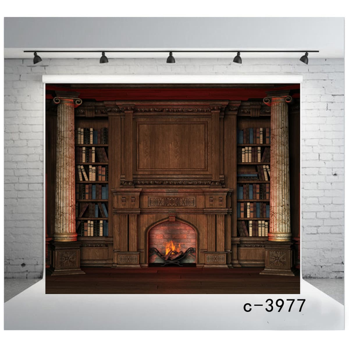 Фон для дня рождения Amazon, тканевый баннер для вечеринки, 3D кабинет, книжная полка, фон для библиотеки, занавеска,...