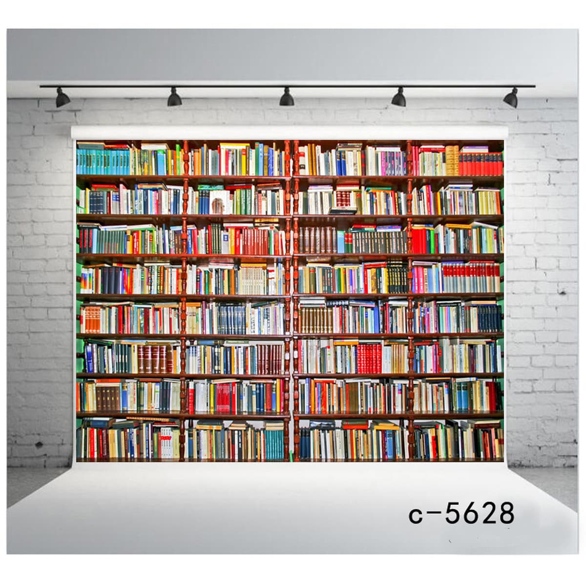 Фон для дня рождения Amazon, тканевый баннер для вечеринки, 3D кабинет, книжная полка, фон для библиотеки, занавеска,...