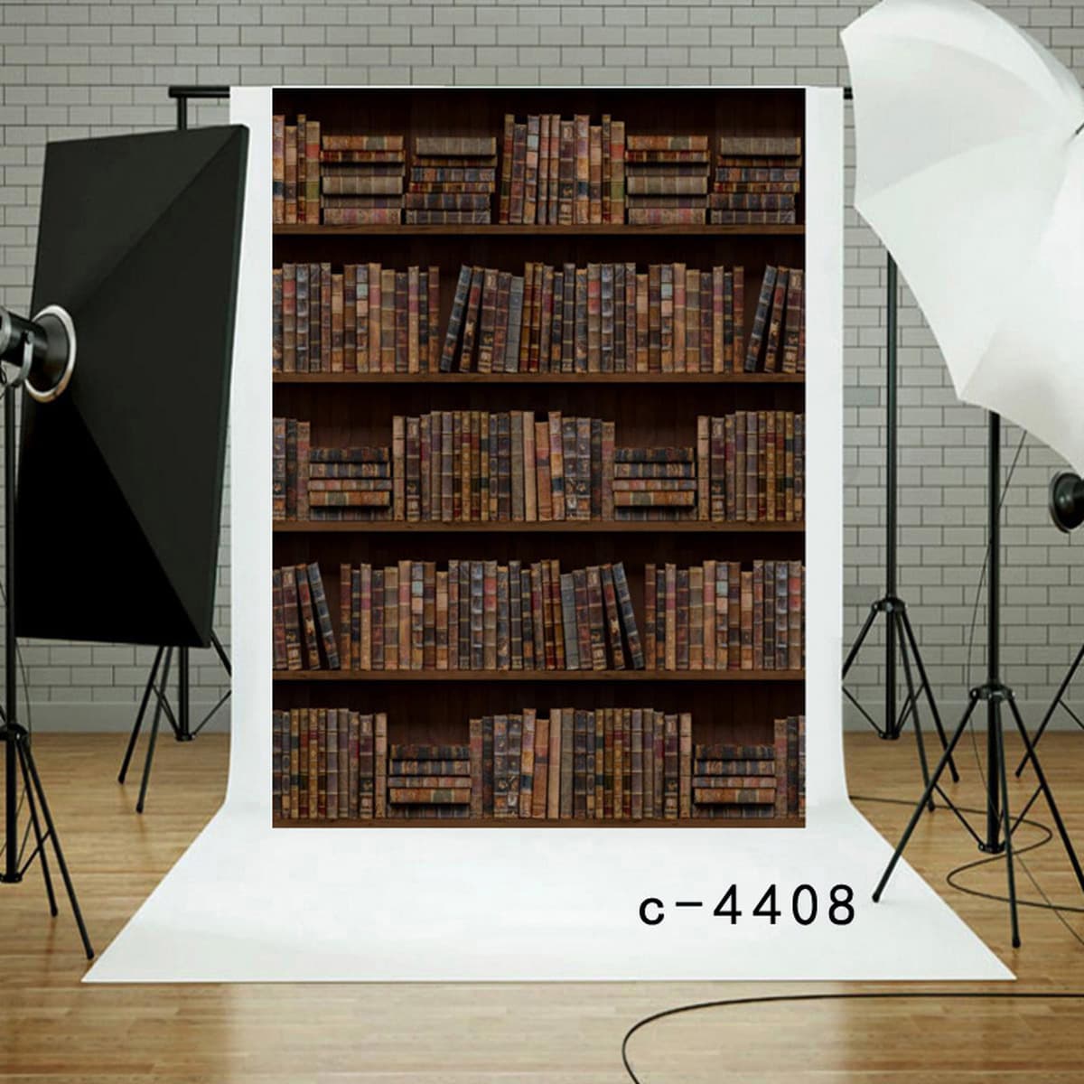 Фон для дня рождения Amazon, тканевый баннер для вечеринки, 3D кабинет, книжная полка, фон для библиотеки, занавеска,...