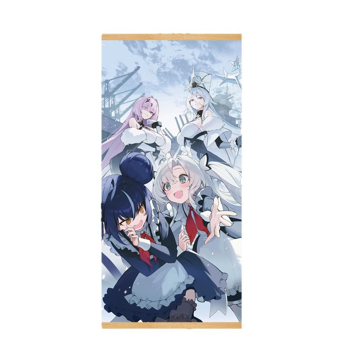 Мультяшный комикс, милый и симпатичный постер с девушкой, фабрика дропшипинга, рулонная картина из массива дерева, подвесная...