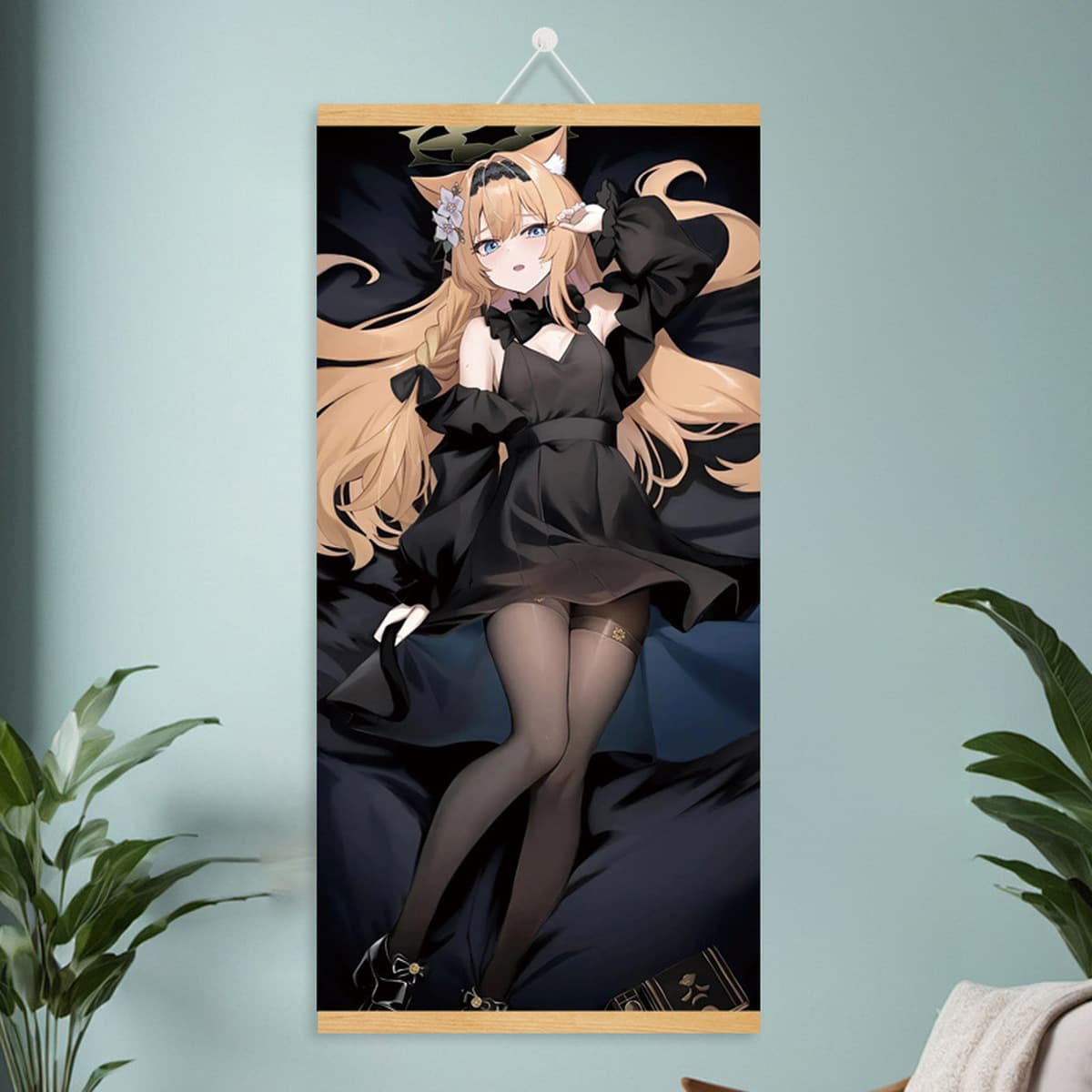 Мультяшный комикс, милый и симпатичный постер с девушкой, фабрика дропшипинга, рулонная картина из массива дерева, подвесная...