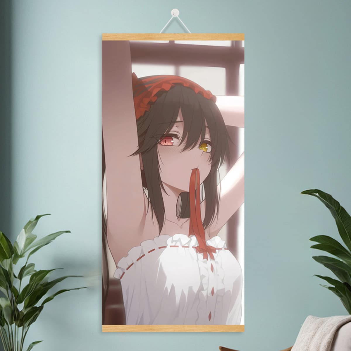 Мультяшный комикс, милый и симпатичный постер с девушкой, фабрика дропшипинга, рулонная картина из массива дерева, подвесная...