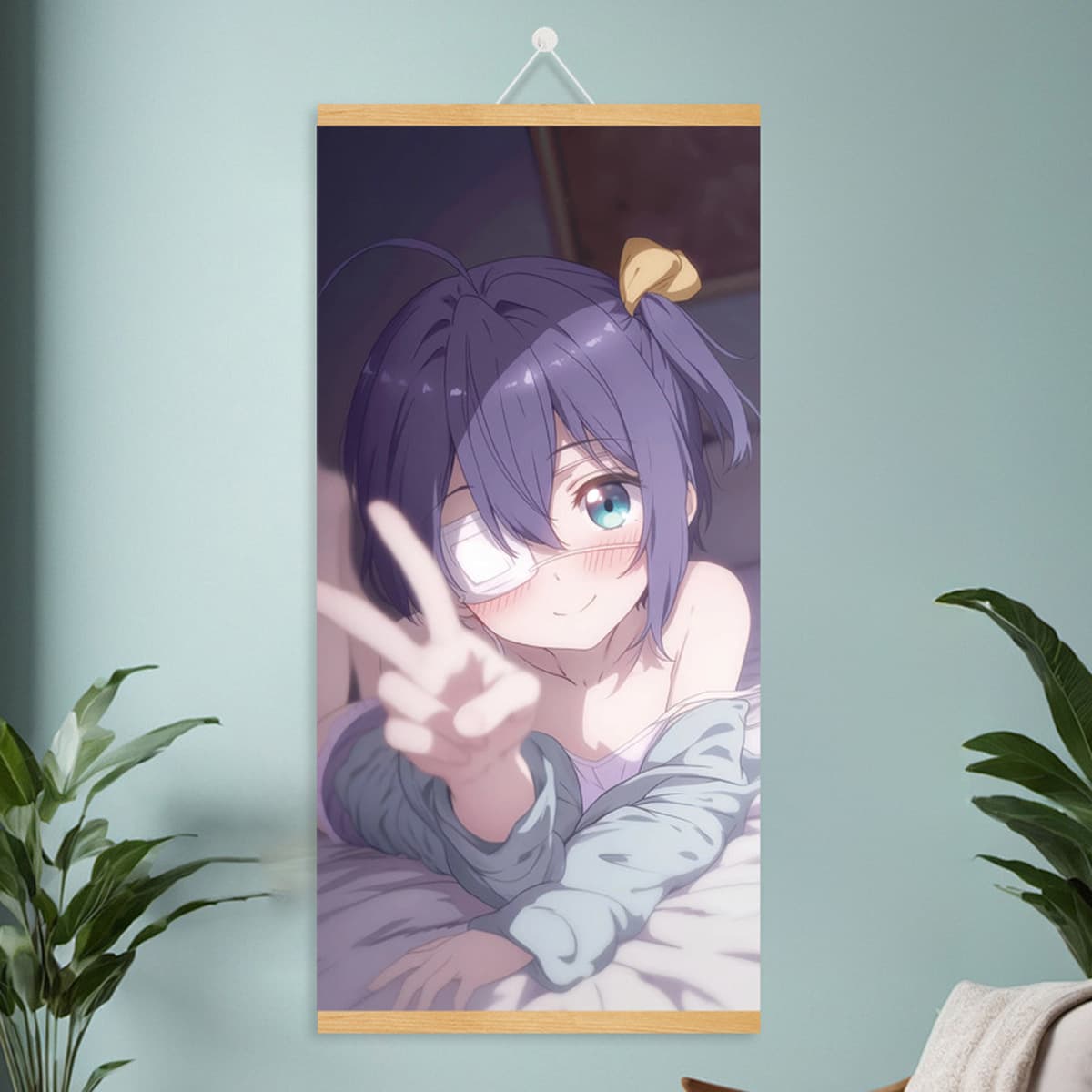 Мультяшный комикс, милый и симпатичный постер с девушкой, фабрика дропшипинга, рулонная картина из массива дерева, подвесная...