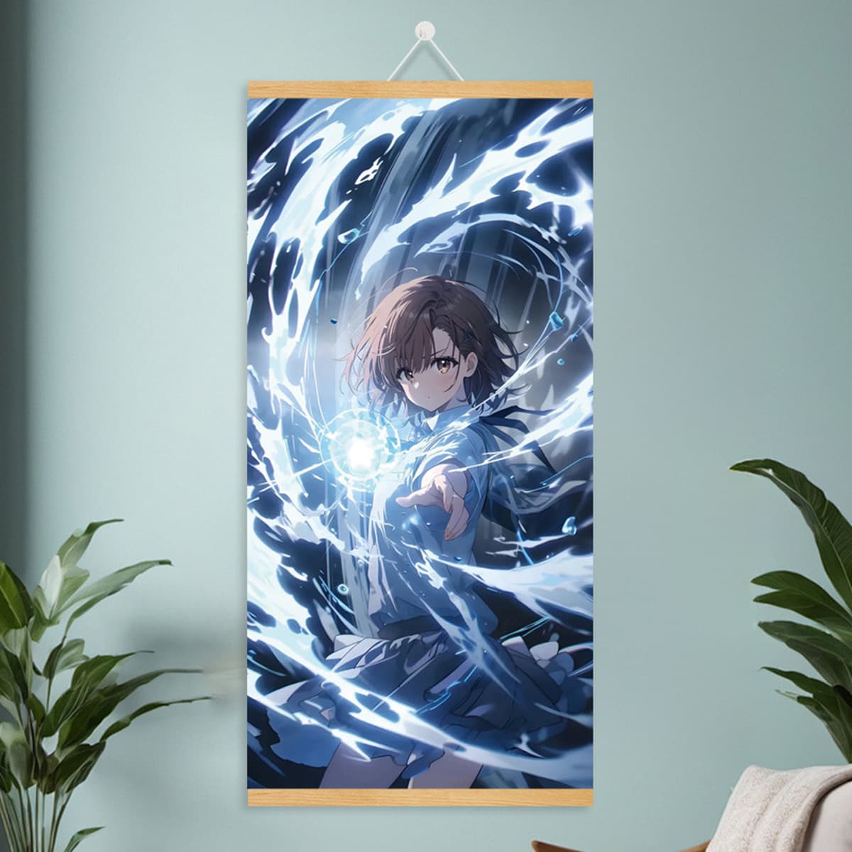 Мультяшный комикс, милый и симпатичный постер с девушкой, фабрика дропшипинга, рулонная картина из массива дерева, подвесная...