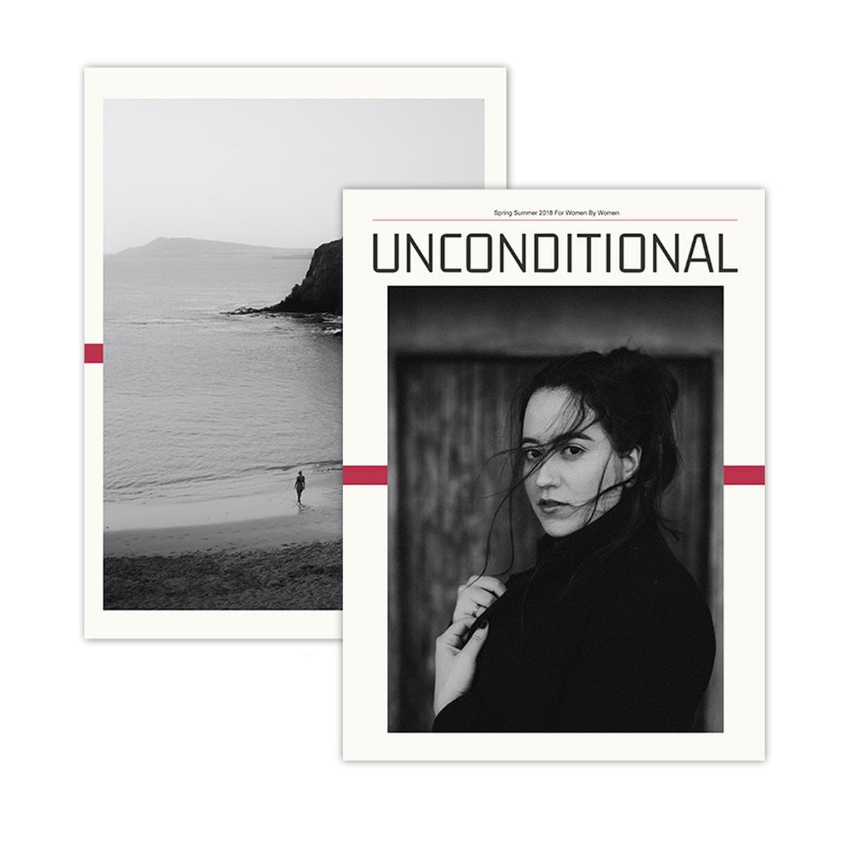 Фотоаксессуары в скандинавском стиле, имитирующие обложки журналов и газет, для нейл-арта, книга для фотосъемки формата А4,...