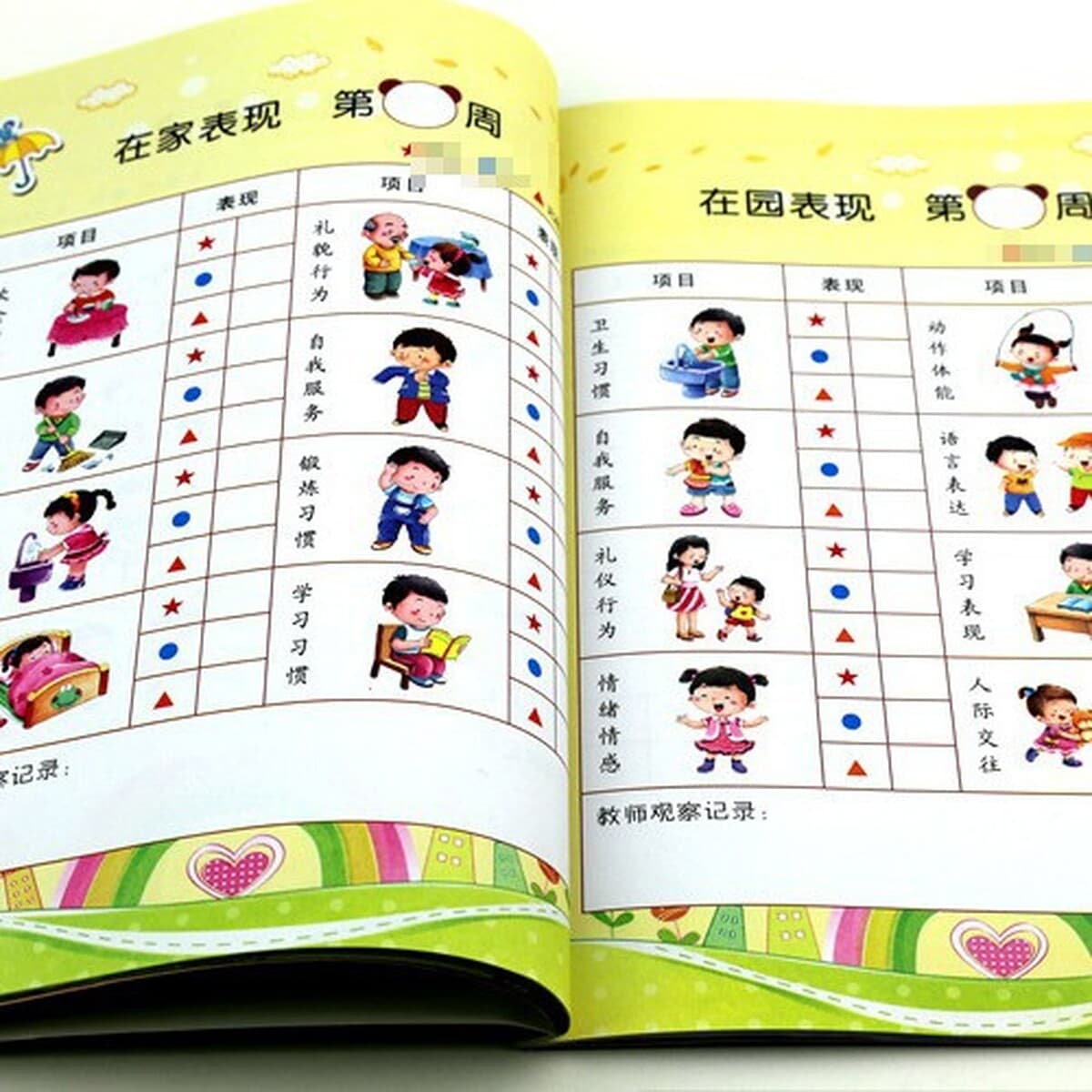 Детский сад Многократное образование Учебная программа 2 Дошкольный рост детского сада Ручная книга Выпускная книга