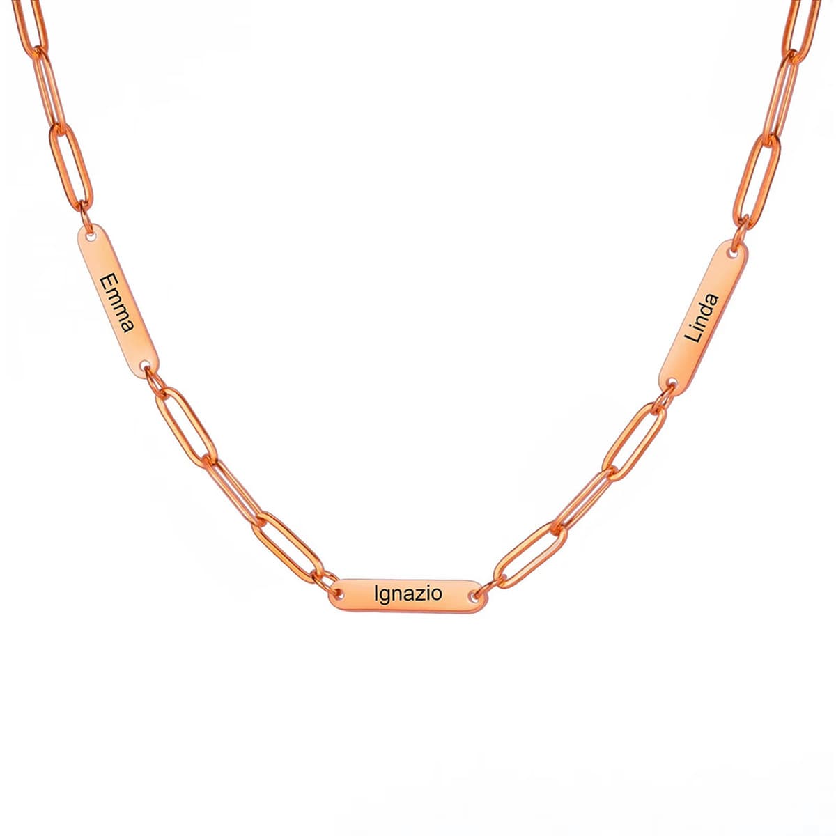 Европейское и американское овальное ожерелье из нержавеющей стали для женщин, с возможностью индивидуальной гравировки,...