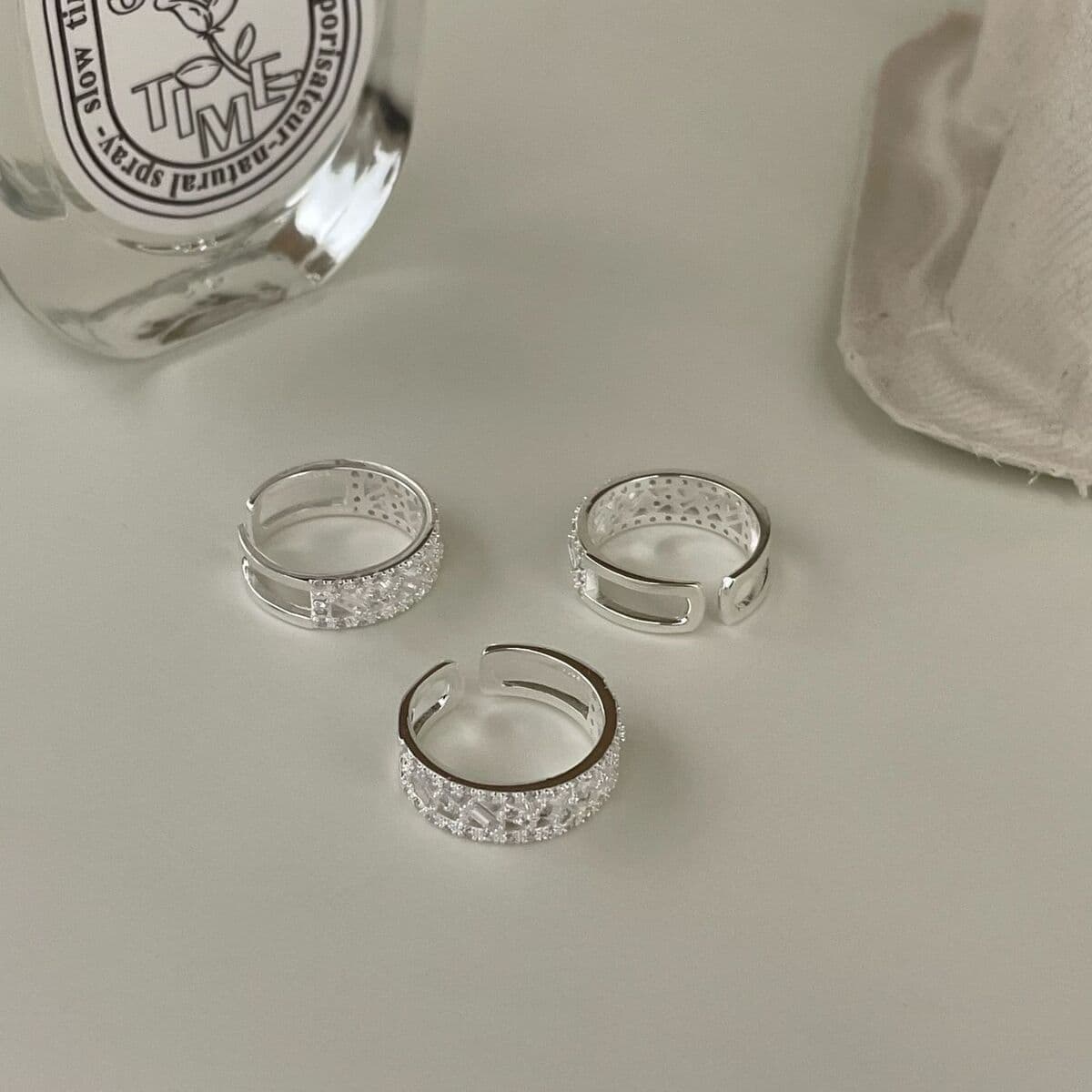 Suchuang S925 серебро с бриллиантами циркон инкрустированное кольцо