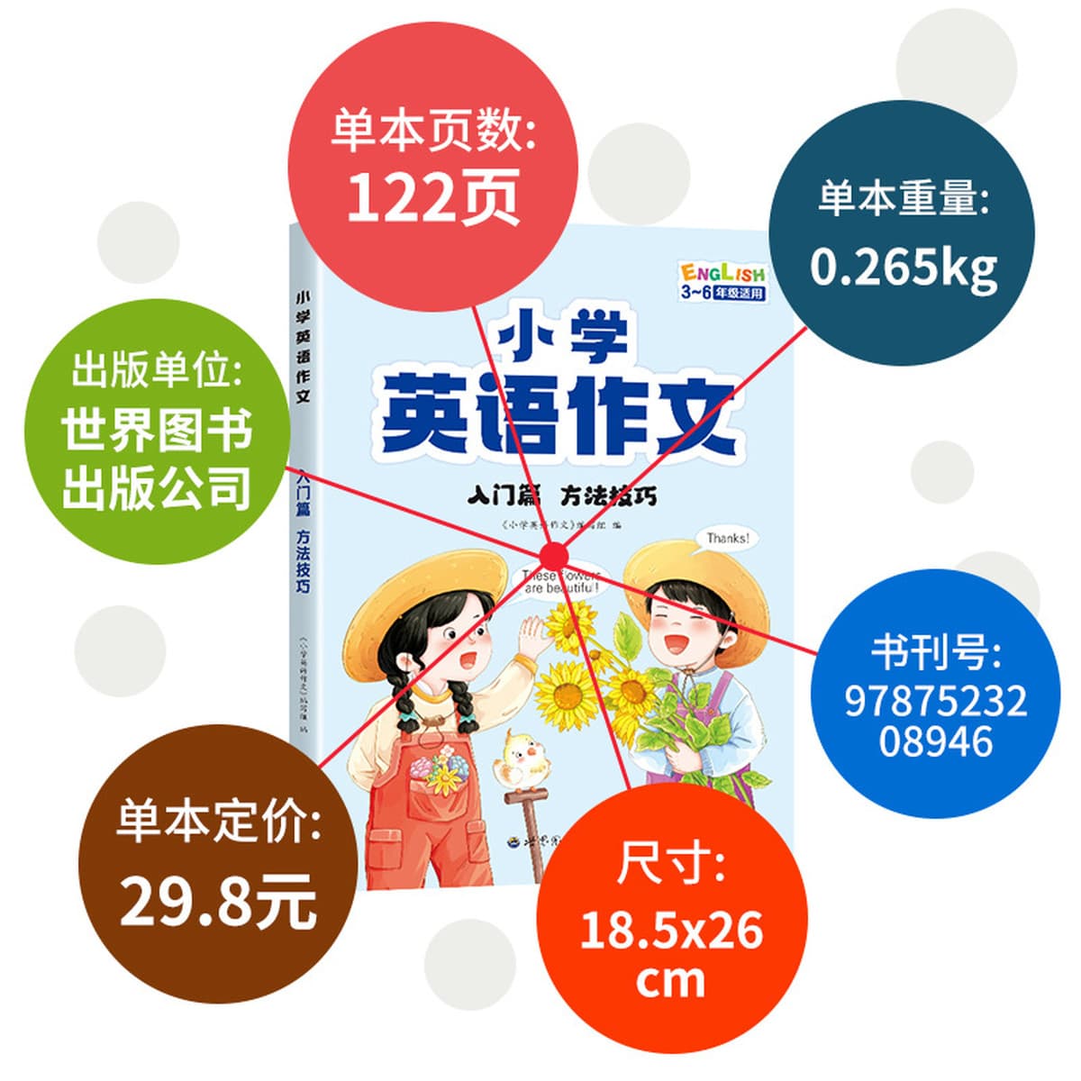 Начальная школа Английский композиция накопление материала Американское произношение Синхронное аудио 3-6 класс метод письма...