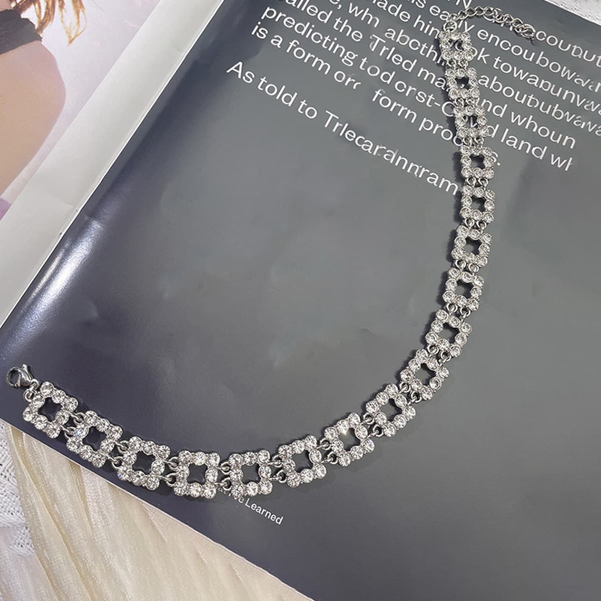 Европейский и американский тренд нишевые дизайны с бриллиантами и кисточками геометрические квадратные ожерелья серьги...