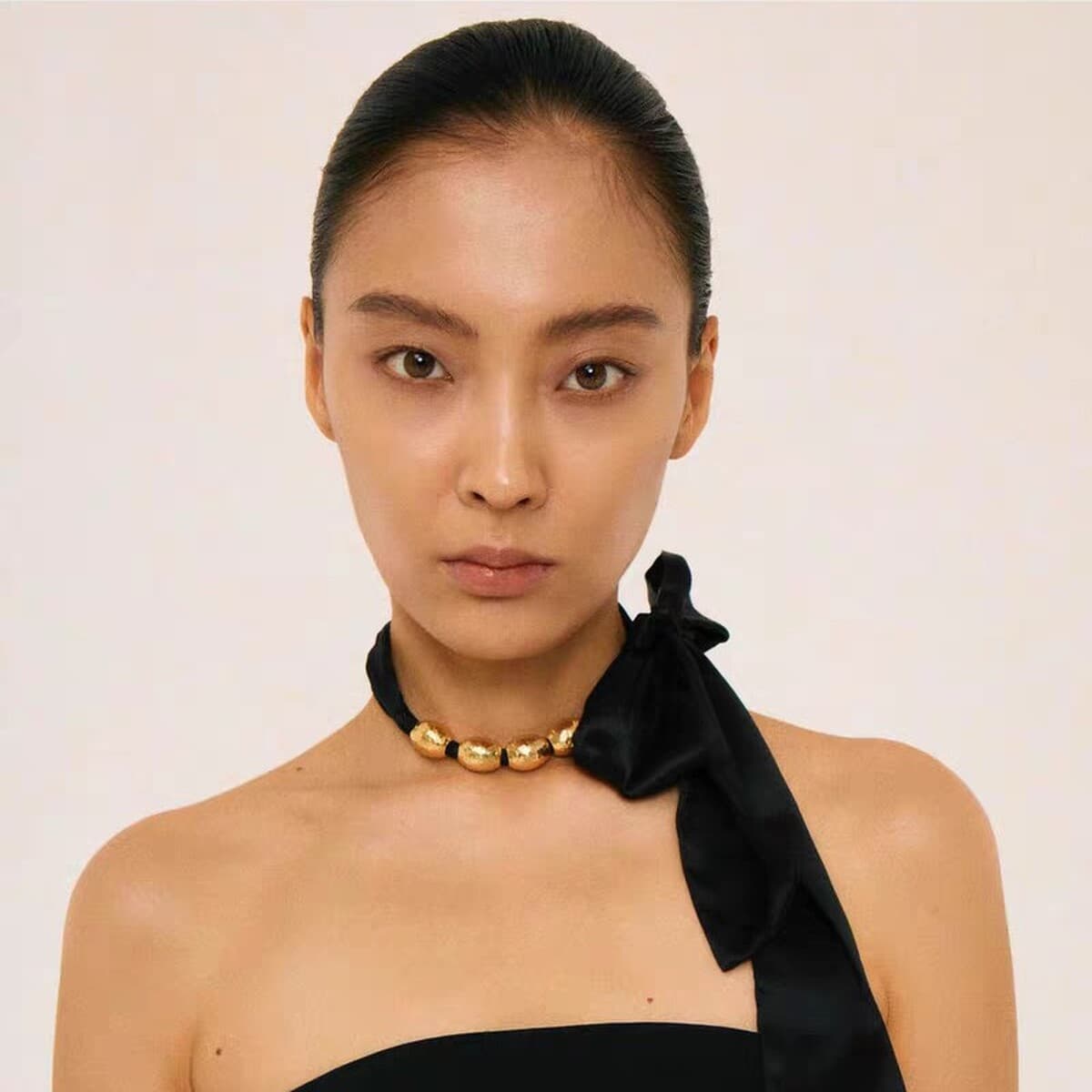 Холодный ветер металлический шаровой ремешок ожерелье ретро французская цепочка ключицы, европейское и американское тяжелое...