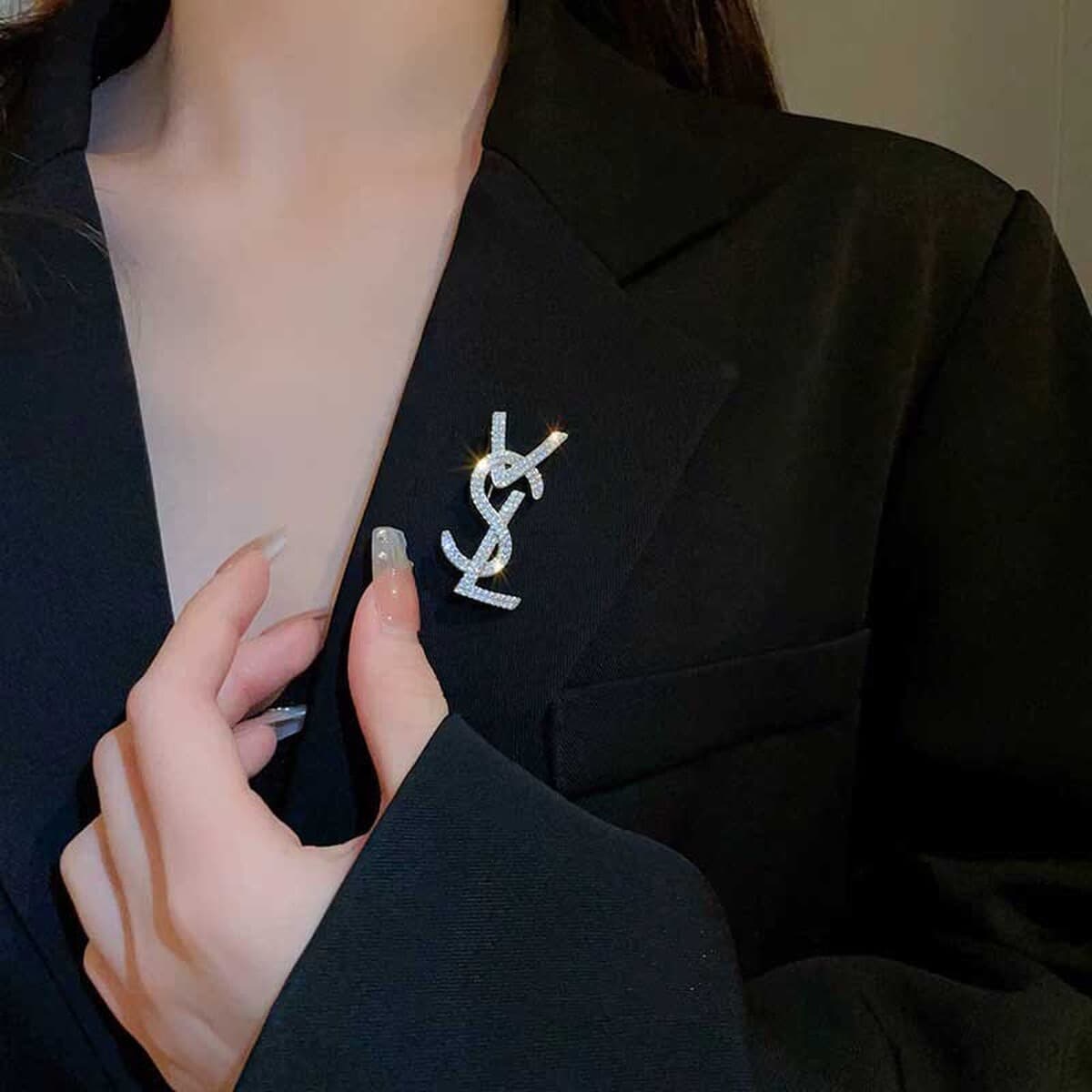 Брошь-украшение с блестящим сплавом, в корейском стиле, как у интернет-знаменитостей, персонализированная брошь, модное и...