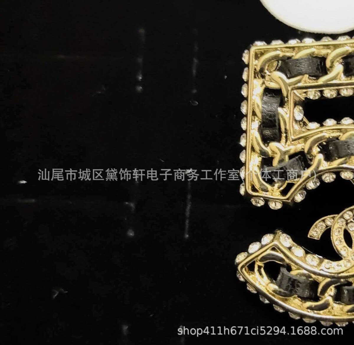 Брошь Chanel Double C с полным алмазным паве, квадратная брошь с бриллиантами и жемчугом, брошь-камелия Chanel, маленькая...