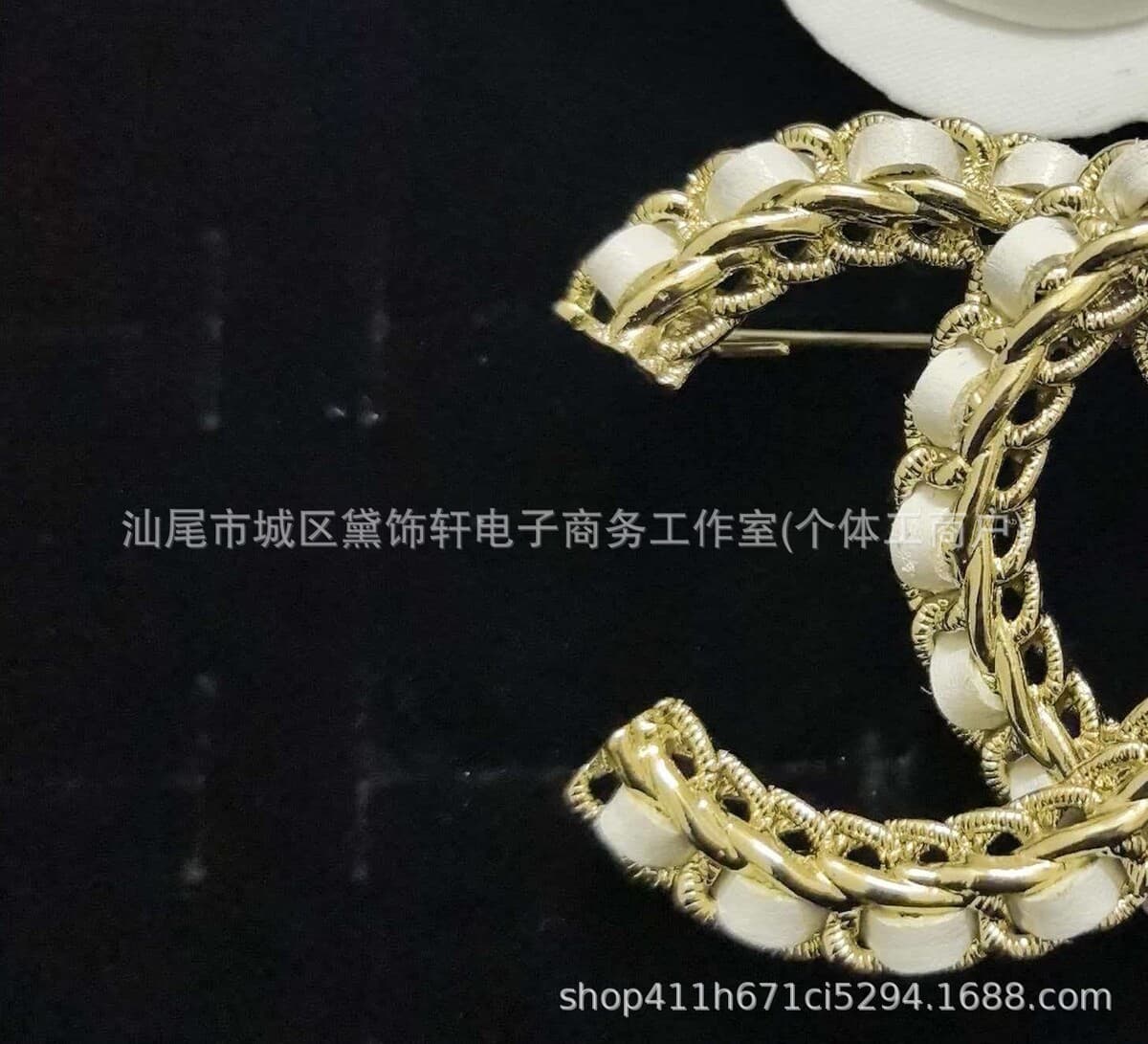 Брошь Chanel Double C с полным алмазным паве, квадратная брошь с бриллиантами и жемчугом, брошь-камелия Chanel, маленькая...