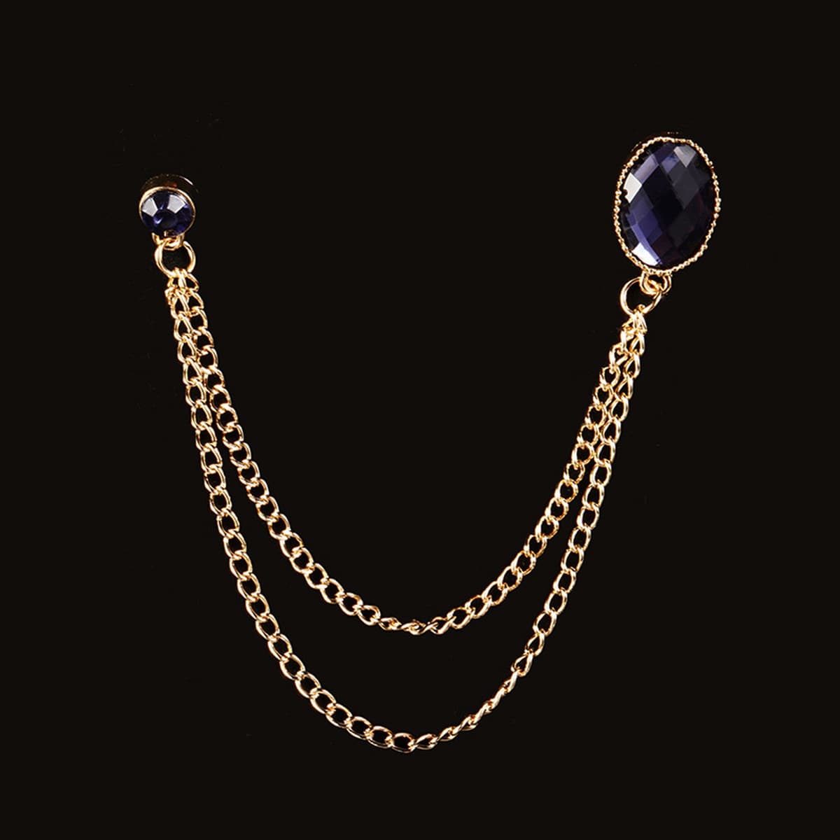 Зимний новый модный рубиновый свитер цепочка броши темперамент элегантный коктейльный костюм дикий корсаж