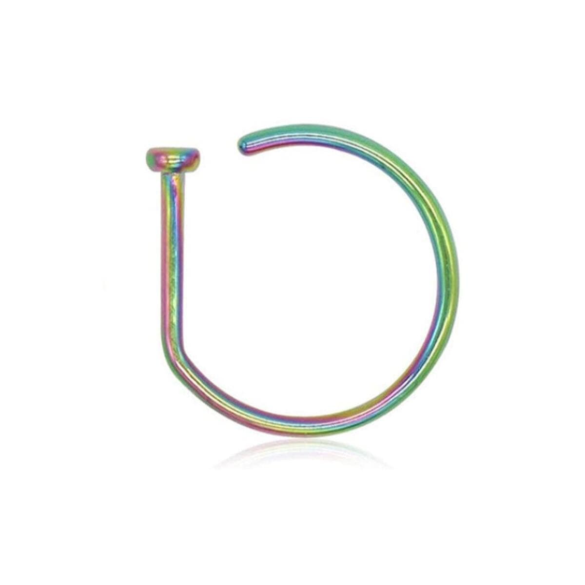 Трансграничное новое кольцо в носу D-типа из нержавеющей стали F136 ювелирные изделия с проколами из титана...