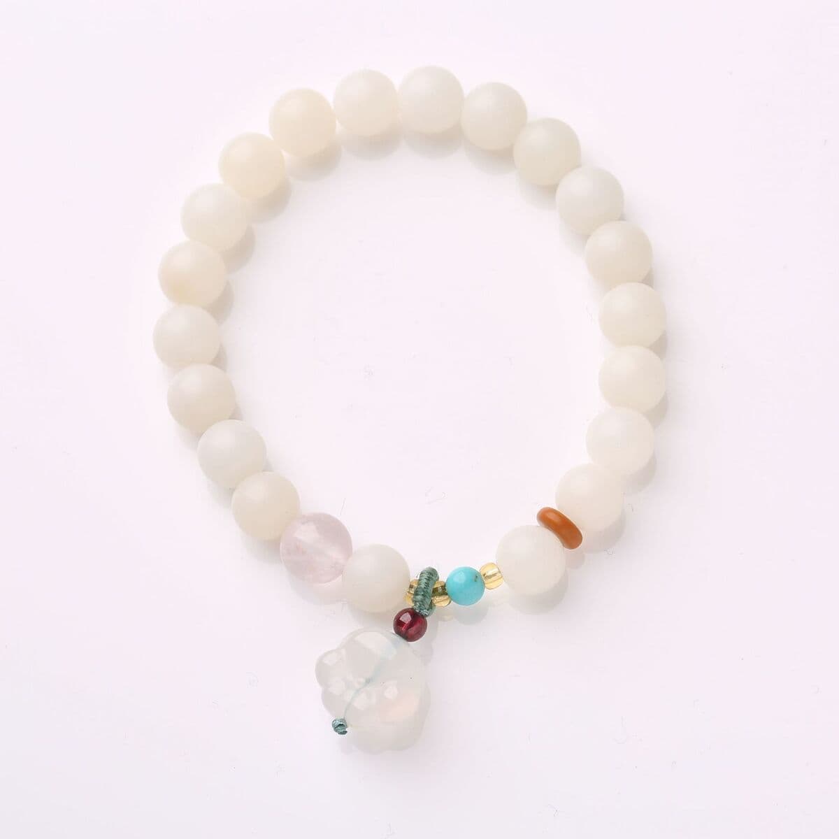 Qiyi ювелирные изделия оригинальный натуральный корень Бодхи браслет Белый нефрит Бодхи 108 бусин четки Бодхи браслет