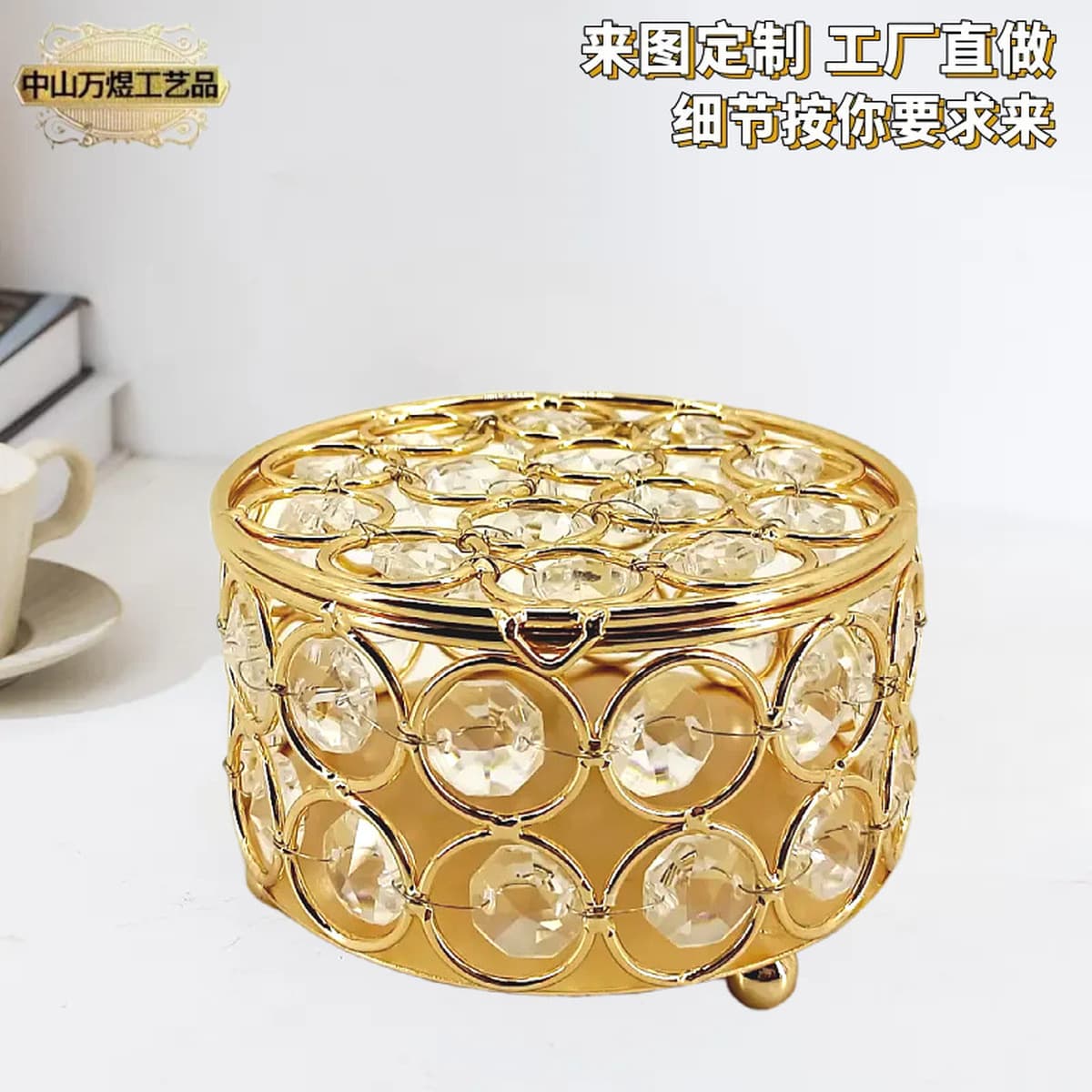 ins хрустальная шкатулка для драгоценностей, туалетный столик, женская шкатулка для хранения ювелирных изделий, откидная...