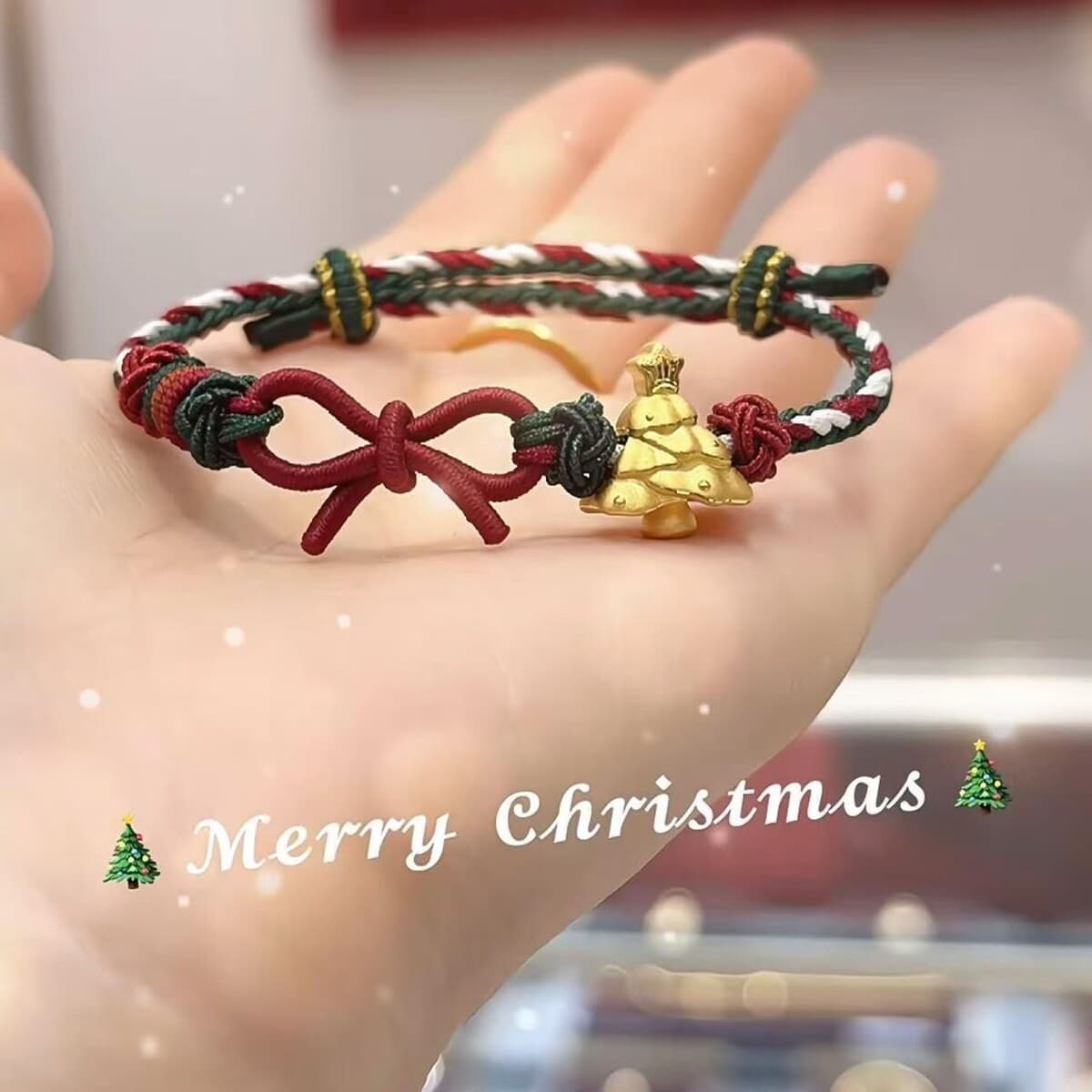 Рождественский браслет, браслет, подарок, готовый продукт для мальчиков и девочек, тканые носимые золотые украшения своими...