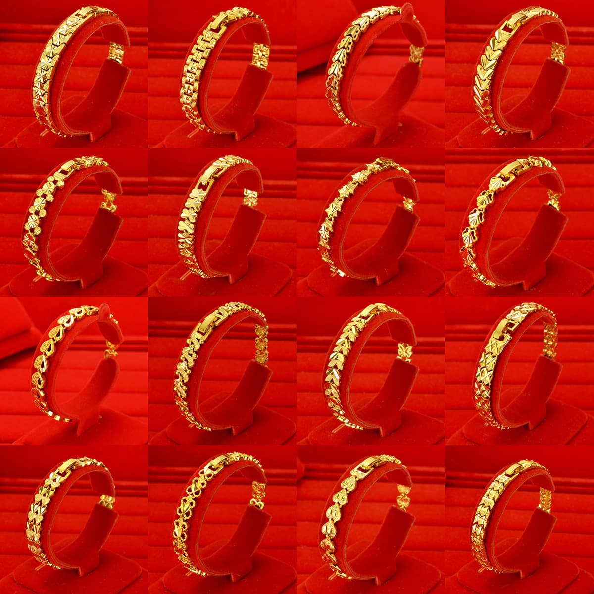 Трансграничная имитация 24k золото часы цепи Юго-Восточной Азии мужчин и женщин ручной украшения киоск продаж живой песок...