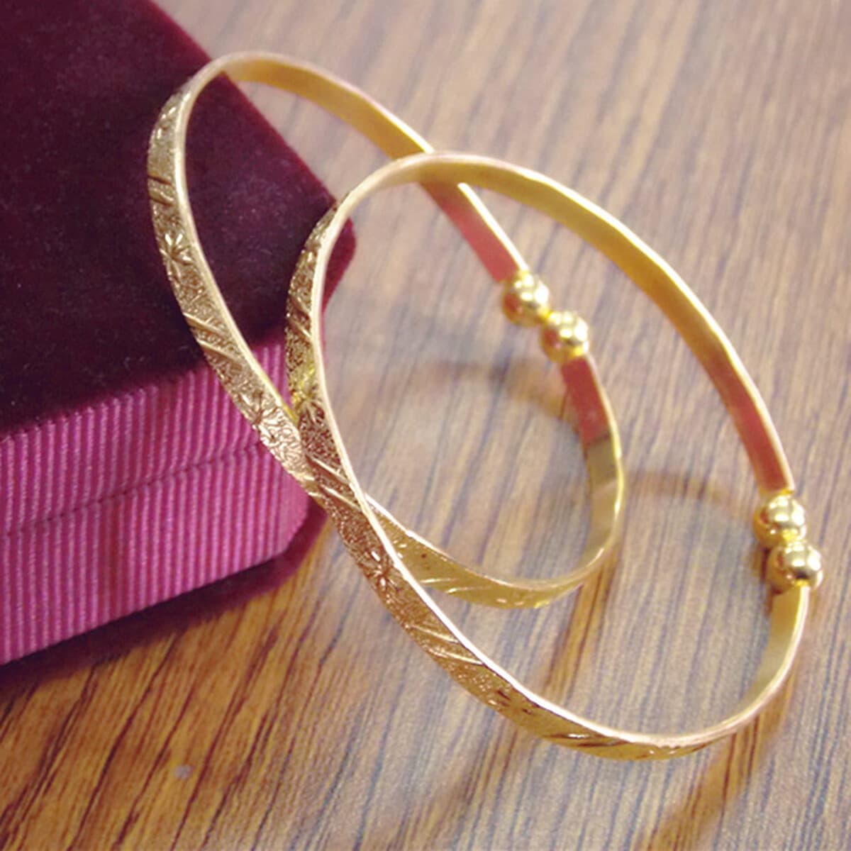 Внешняя торговля европейские и американские ювелирные изделия Позолоченные Имитация золота Открытый браслет имитация песка...