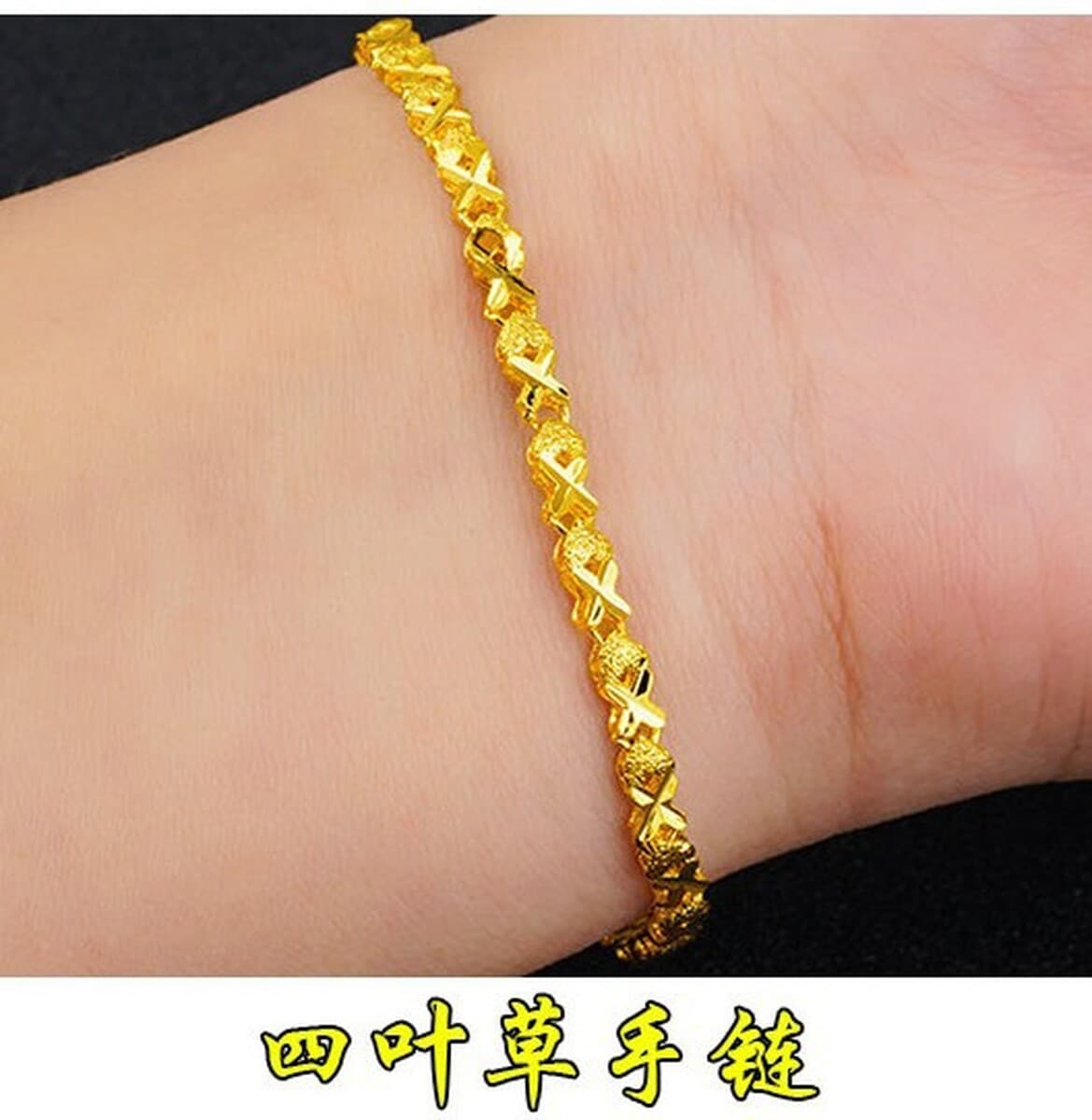 Корейский стильный браслет для женщин, дизайн с цветами и бабочками, имитация золота, толстое золотое покрытие 1:1, женская...