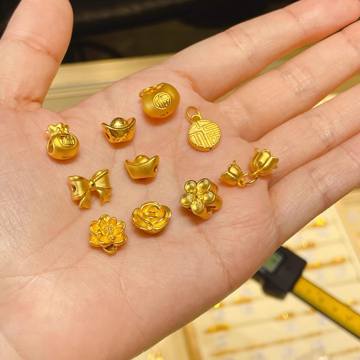 Shuibeijin оптовая продажа, подвеска из чистого золота 999, 3D твердые золотые украшения, чистое золото 24 К, ожерелье на...