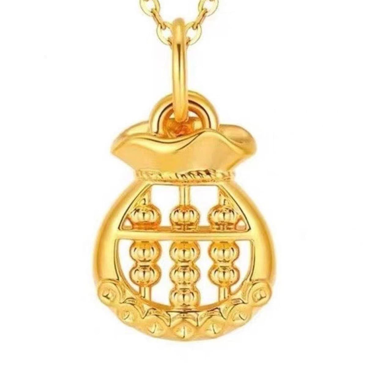 Shuibeijin оптовая продажа, подвеска из чистого золота 999, 3D твердые золотые украшения, чистое золото 24 К, ожерелье на...