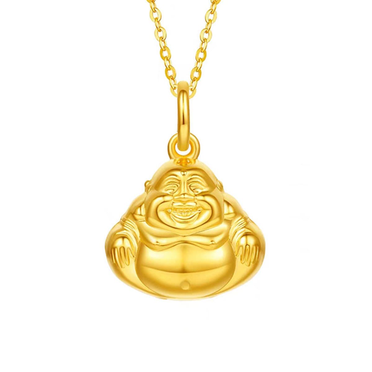 Shuibeijin оптовая продажа, подвеска из чистого золота 999, 3D твердые золотые украшения, чистое золото 24 К, ожерелье на...