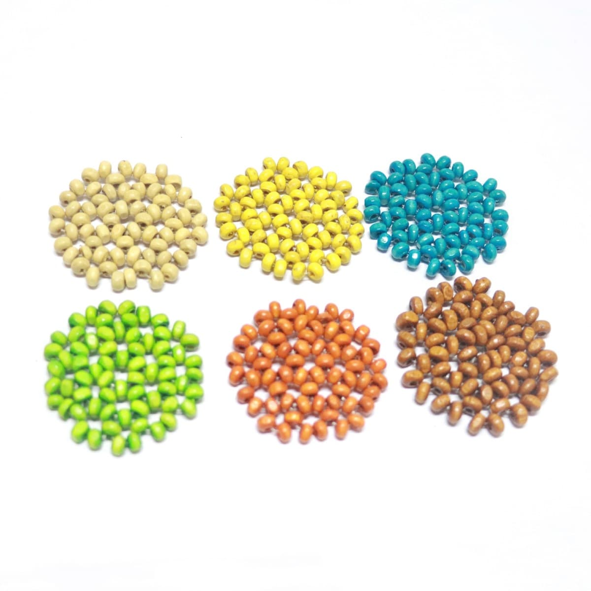 Ручная работа из бисера из дерева из бисера из плетения бисера из шаров diy ювелирные аксессуары Серьги аксессуары для волос