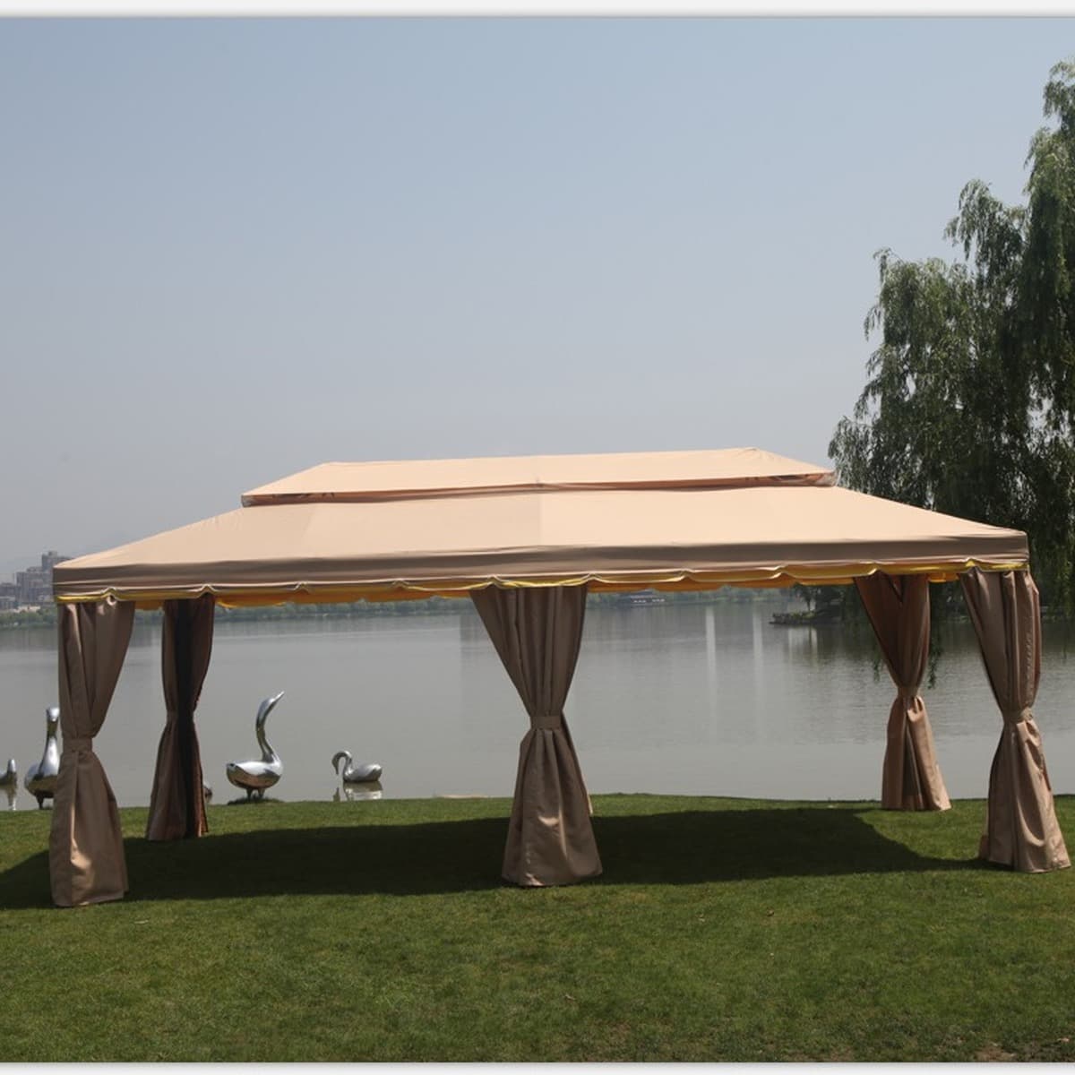Римская палатка открытая беседка Коммерческая палатка сад вилла двор Тент Открытый Автомобиль навес свадьба