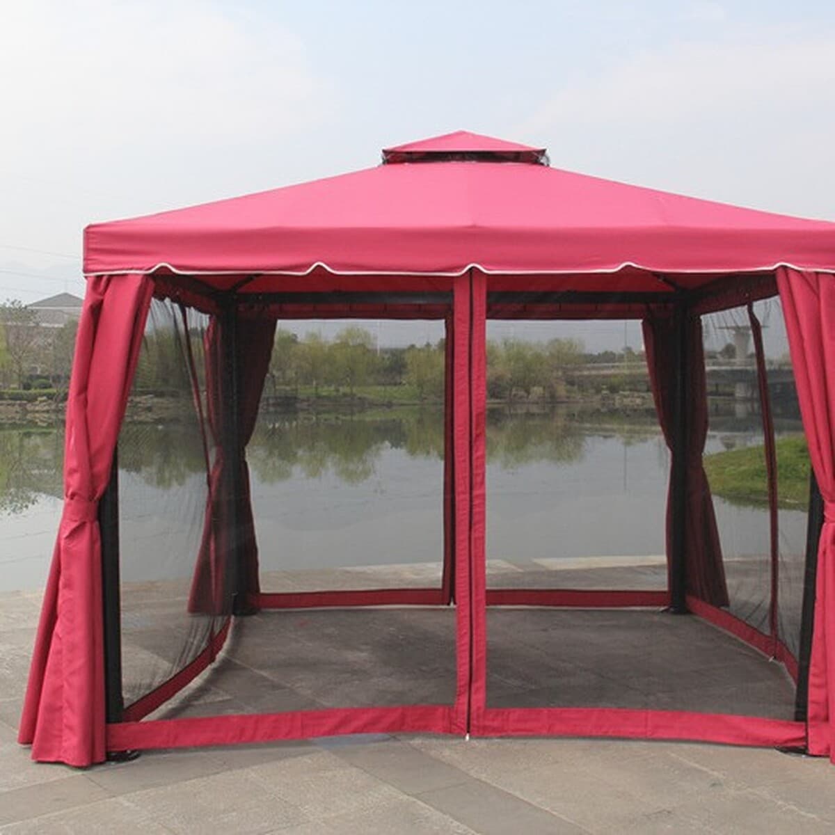 Римская палатка открытая беседка Коммерческая палатка сад вилла двор Тент Открытый Автомобиль навес свадьба