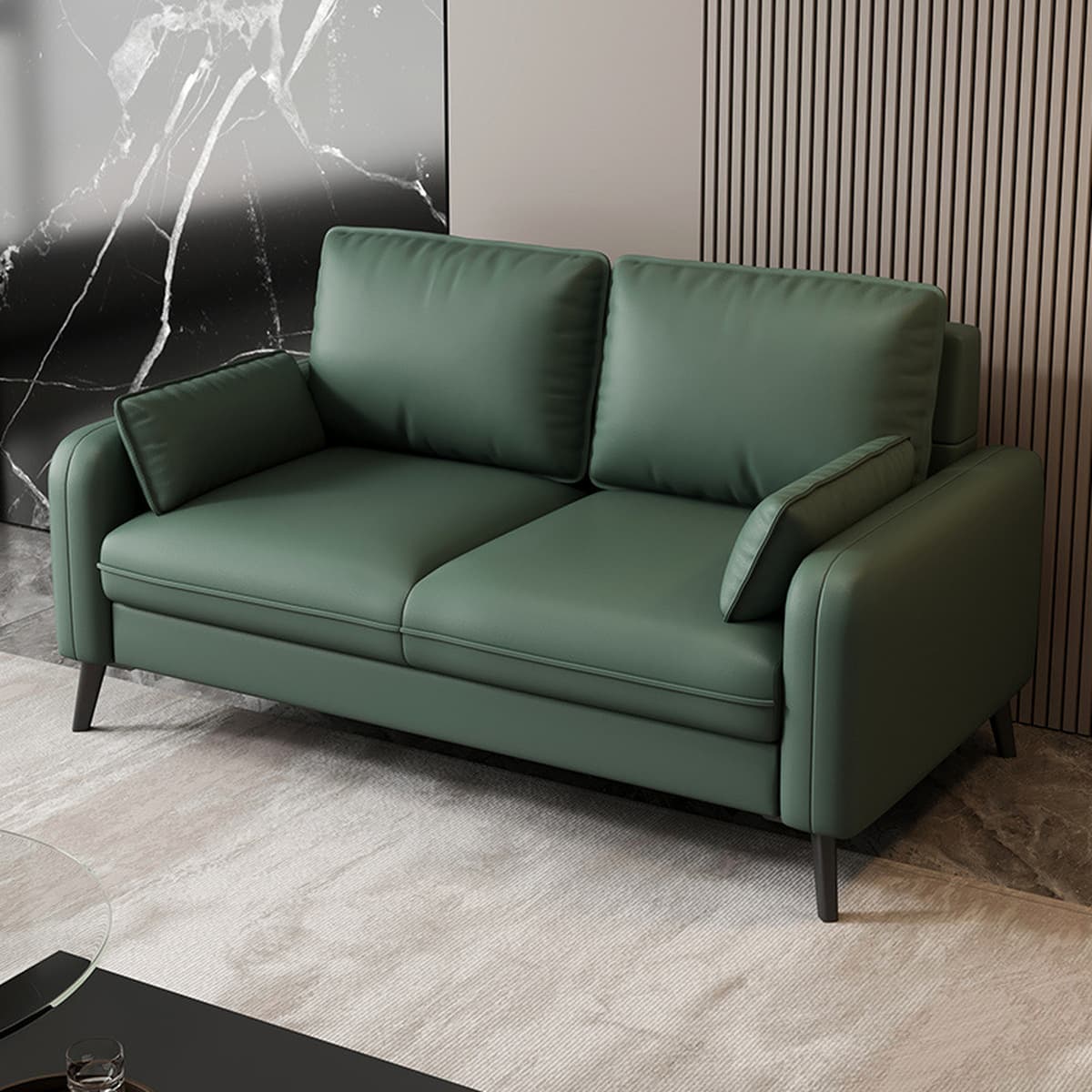 Легкий роскошный простой двойной трехместный диван для маленькой квартиры, гостиной, аренды квартиры, отеля, зоны отдыха,...