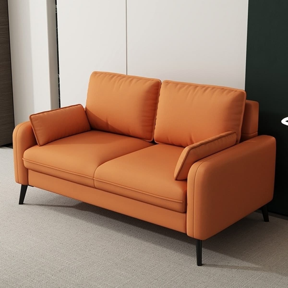 Легкий роскошный простой двойной трехместный диван для маленькой квартиры, гостиной, аренды квартиры, отеля, зоны отдыха,...