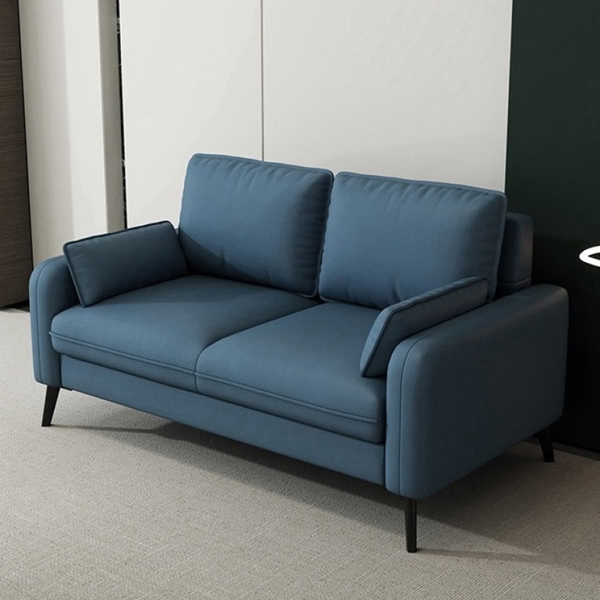 Легкий роскошный простой двойной трехместный диван для маленькой квартиры, гостиной, аренды квартиры, отеля, зоны отдыха,...