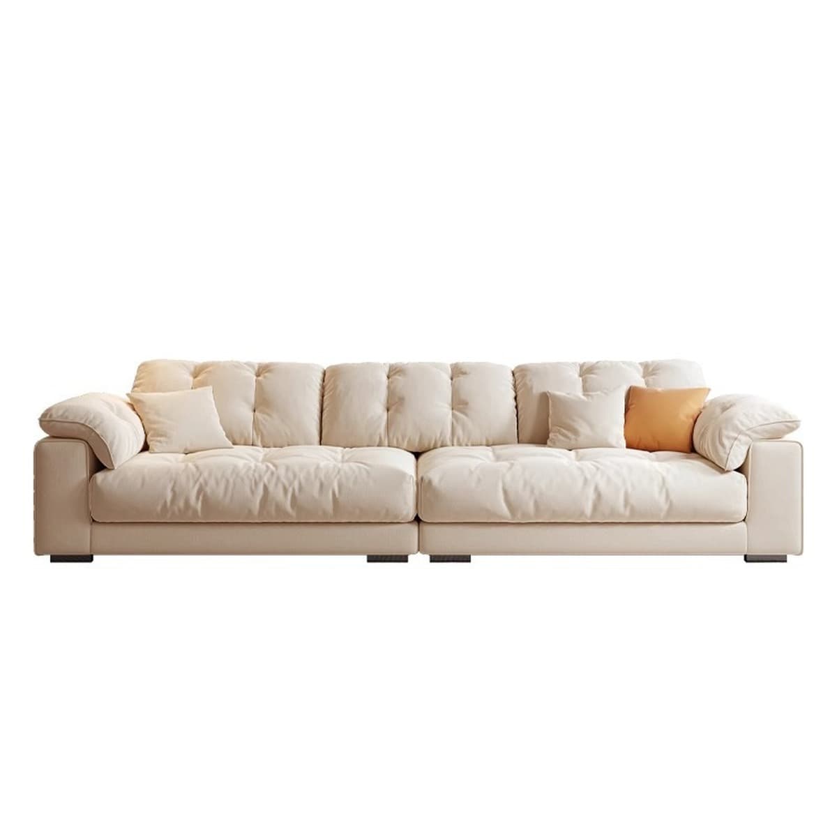 2025 новый тканевый диван в кремовом стиле для гостиной, небольшой квартиры, повседневный современный легкий роскошный...