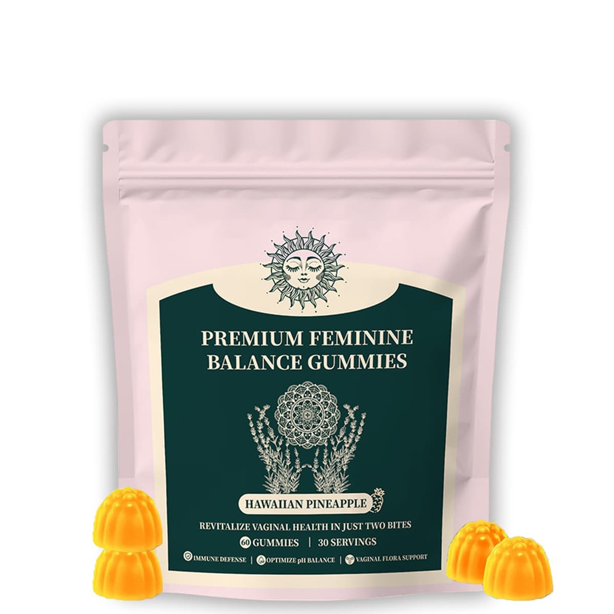 В наличии, популярный товар для трансграничной торговли, 60 капсул жевательных конфет PREMIUM FEMININE BALANCE для женщин,...