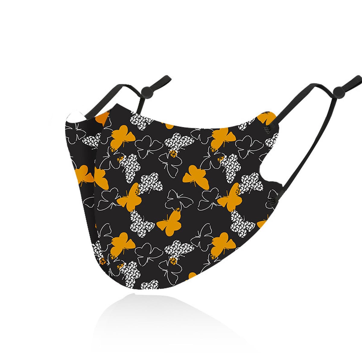 Новая трехмерная Тканевая маска с 3D принтом, Женская моющаяся дышащая Солнцезащитная маска с воздушным слоем, Пылезащитная...