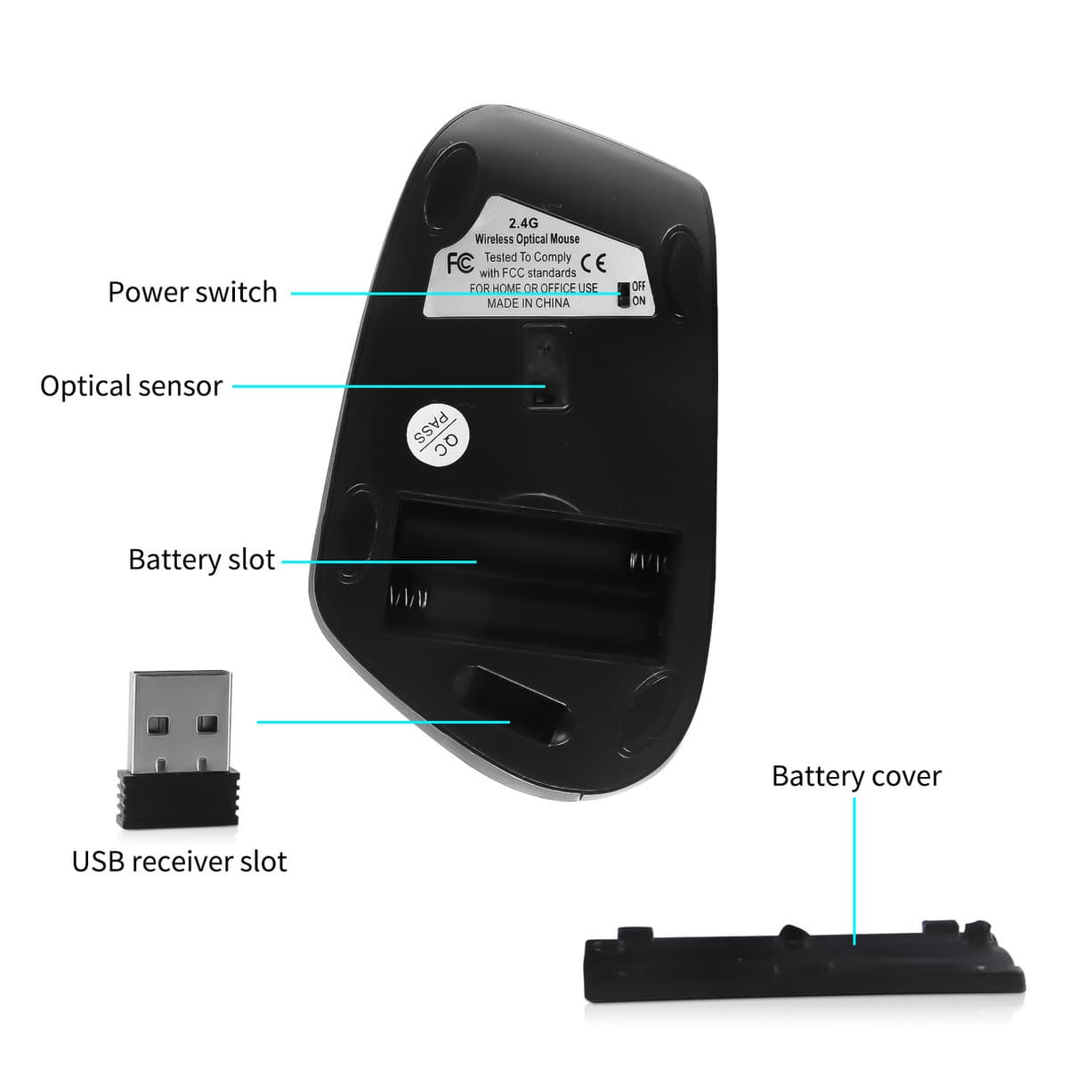Вертикальная мышь аккумуляторная игровая компьютерная беспроводная мышь USB оптическая мышь офисная мышь для здоровья...